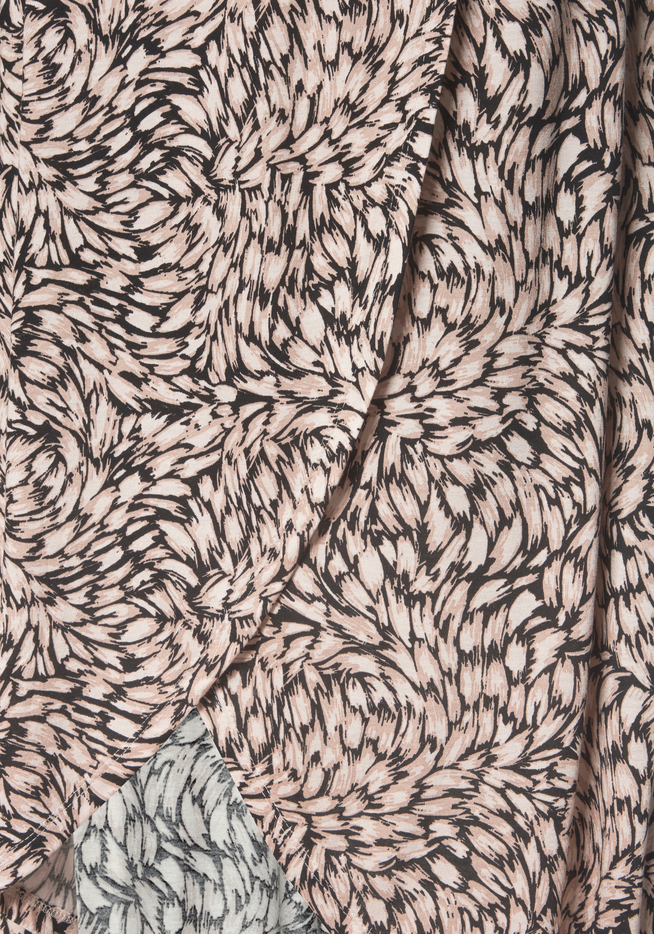 Buffalo Jerseyrock mit Alloverprint, sommerlicher Maxirock in Wickeloptik