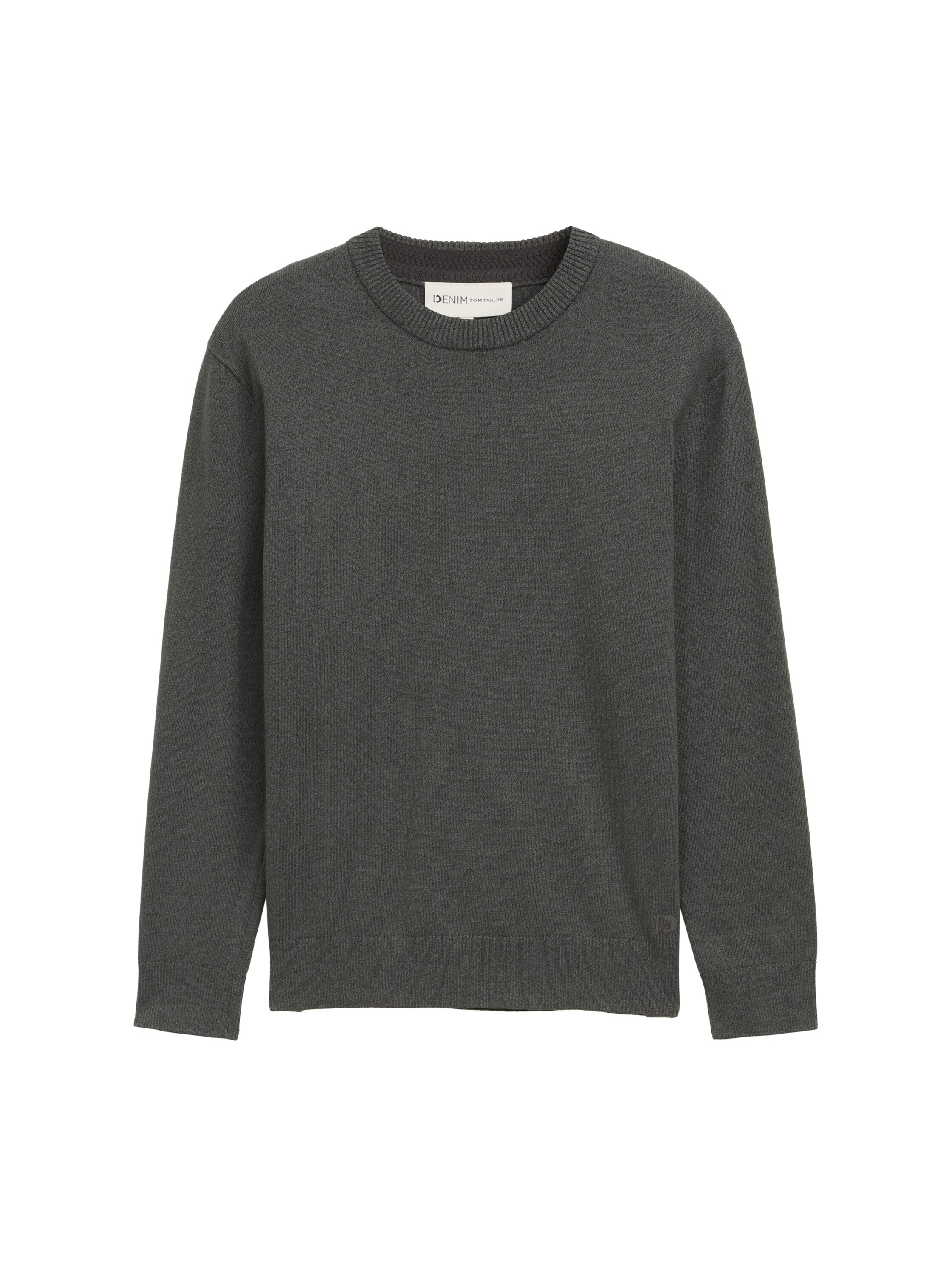 TOM TAILOR Denim Strickpullover, in melierter Optik