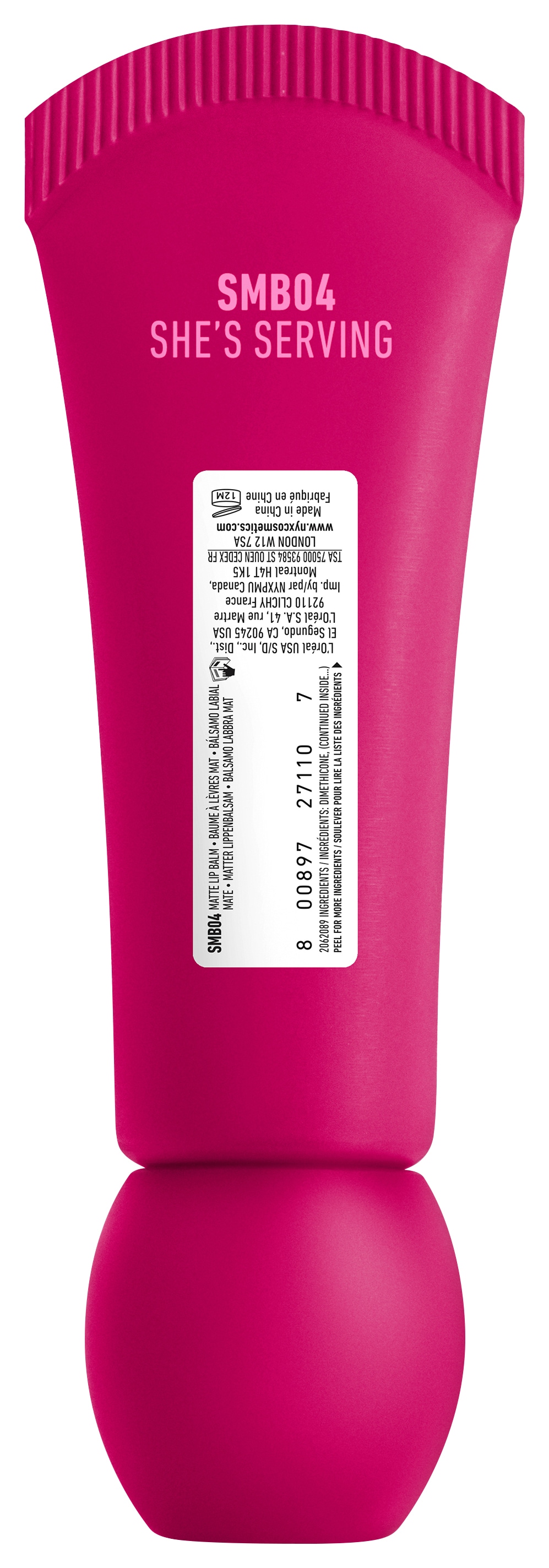 NYX Lippenbalsam »NYX Professional Makeup Smushy Matte Lip Balm«