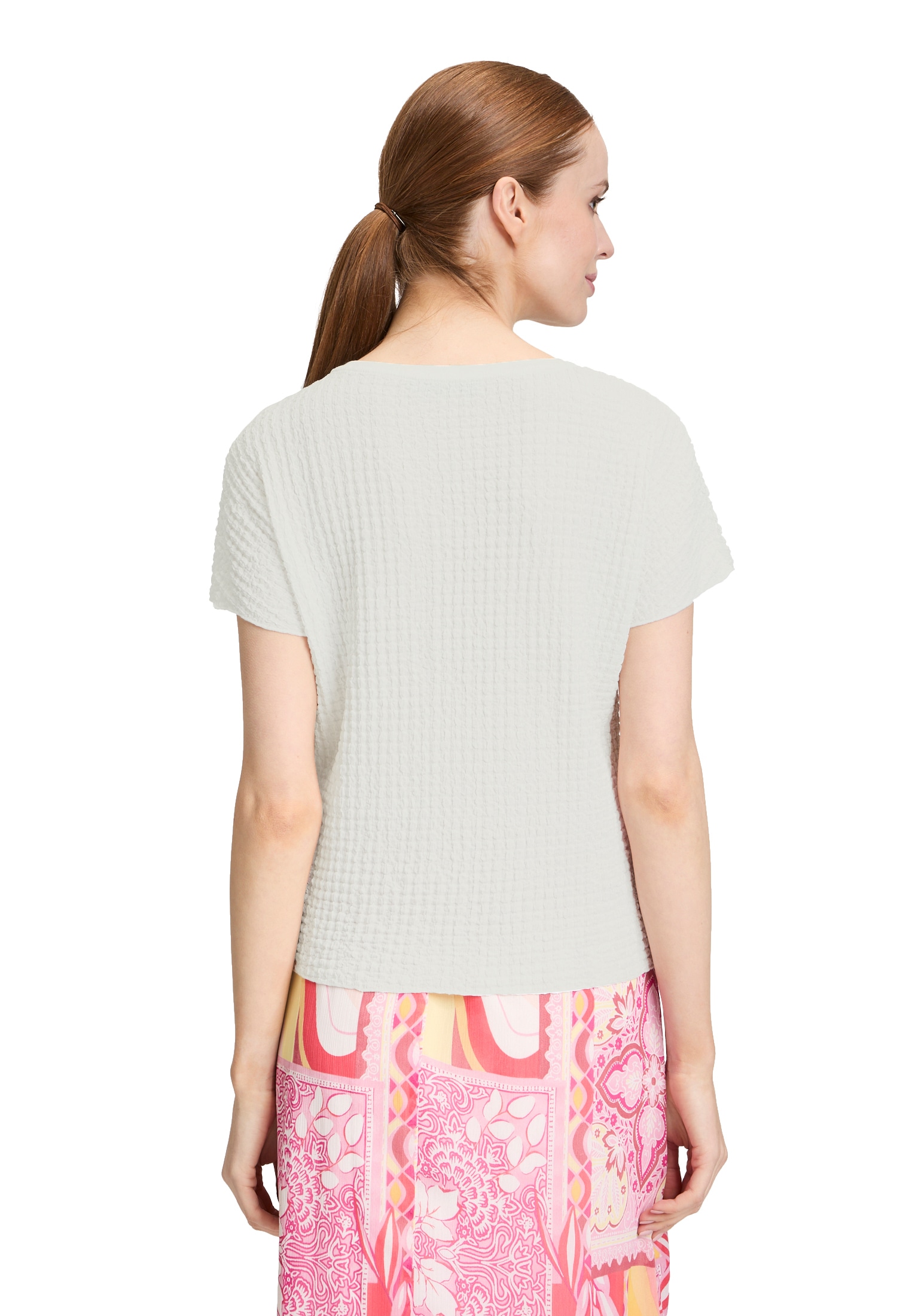 Betty Barclay Kurzarmshirt »Strukturshirt mit U-Boot-Ausschnitt«
