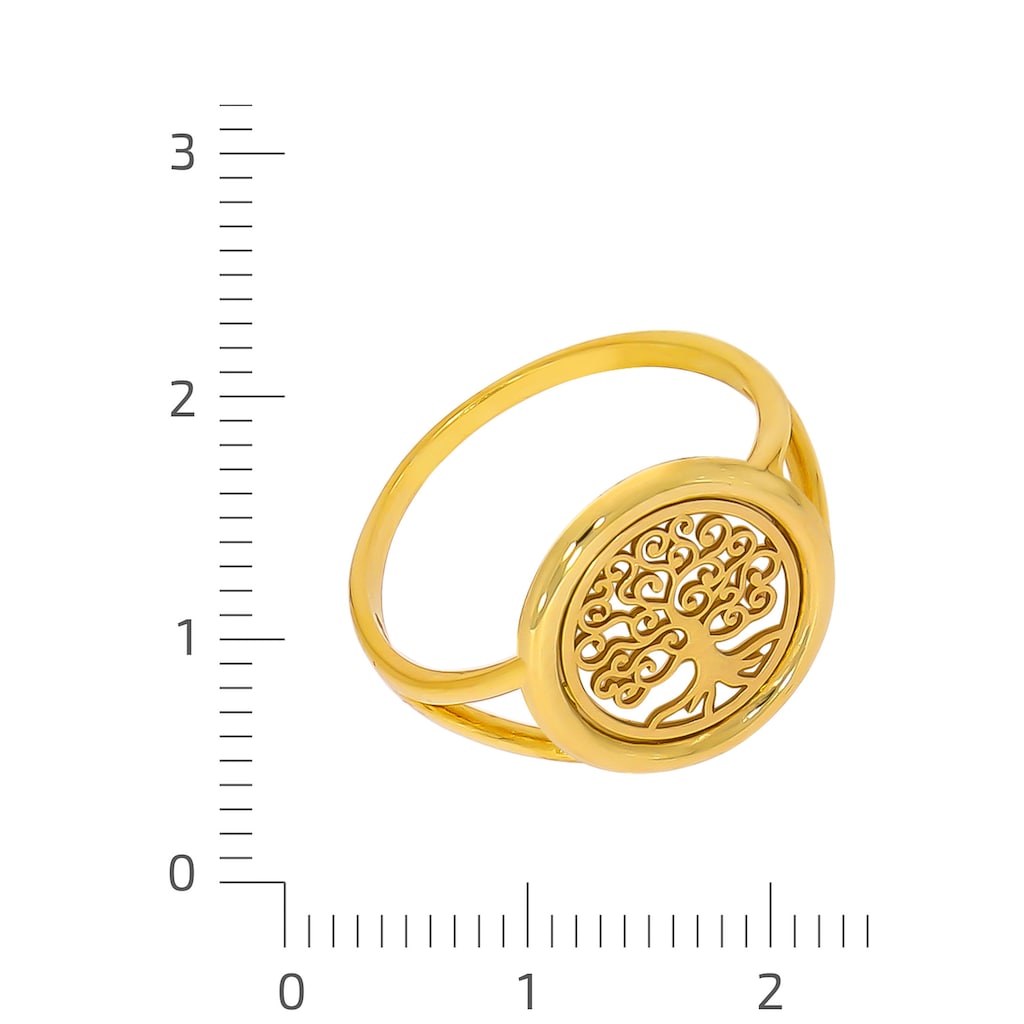 Firetti Fingerring »Schmuck Geschenk Gold 375 Damenring Goldring Lebensbaum«