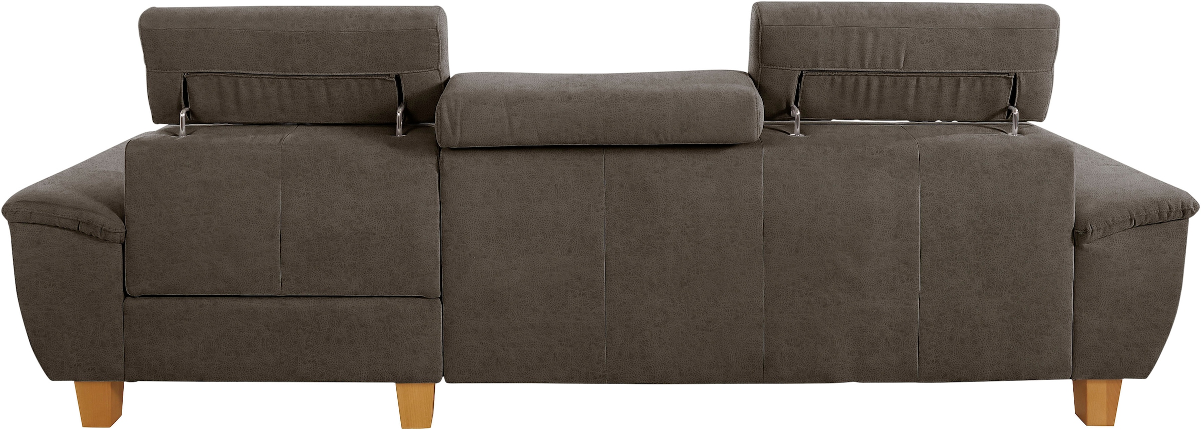 exxpo - sofa fashion Ecksofa »Enya, aufwendige Detailverarbeitung, hoher Sitzkomfort, bequem, L-Form«, inkl. Kopfteilverstellung, wahlweise mit Bettfunktion und Bettkasten