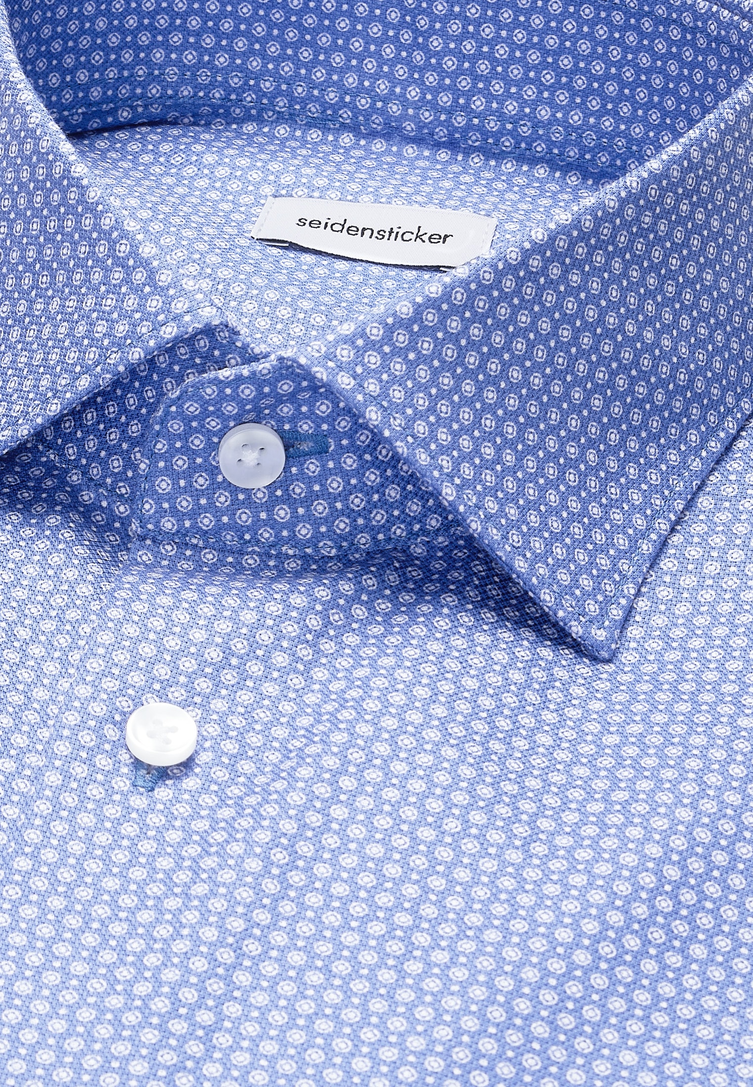 seidensticker Businesshemd »Schwarze Rose« Slim 1/2 Kentkragen Druck