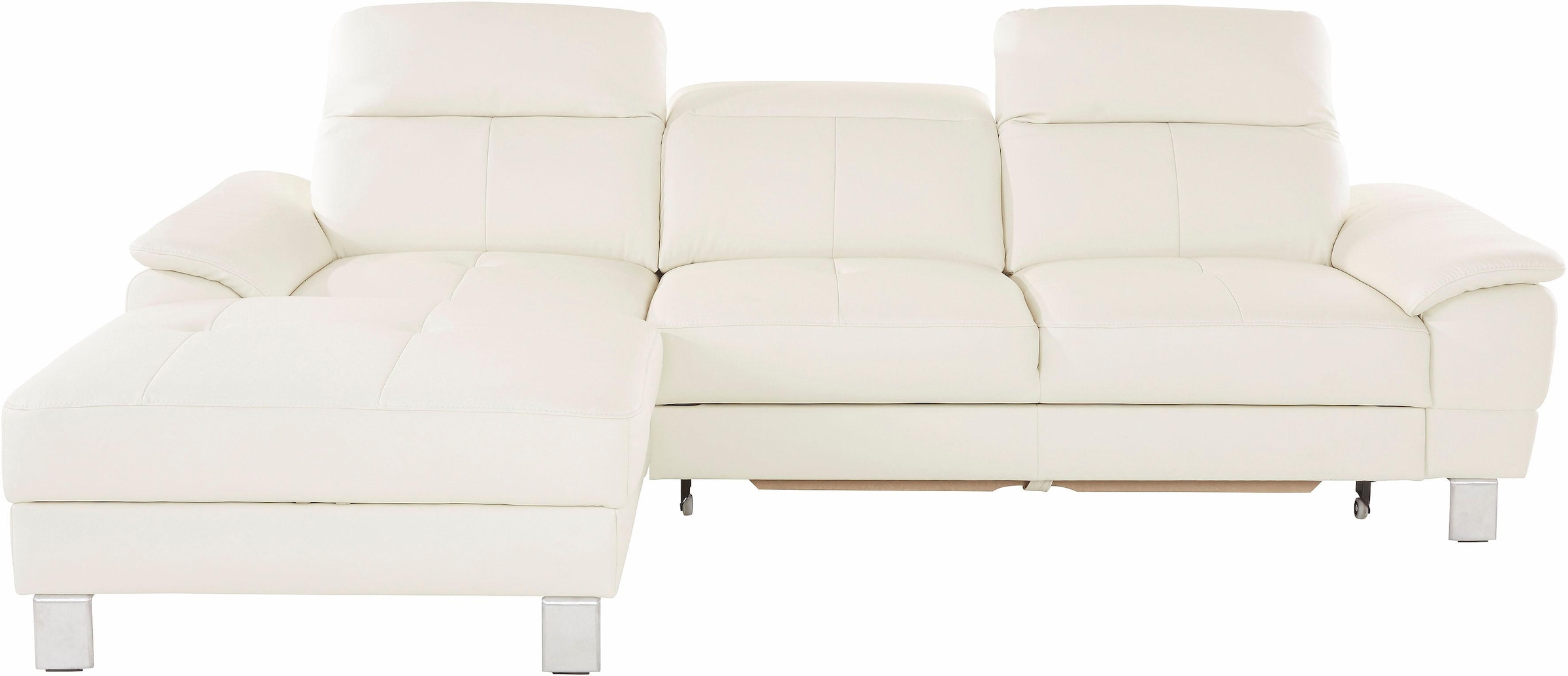 exxpo - sofa fashion Ecksofa »Mantua 2, inkl. Kopf- bzw. Rückenverstellung, bequem, L-Form«, wahlweise mit Bettfunktion und Bettkasten, tolle Verarbeitungsdetails