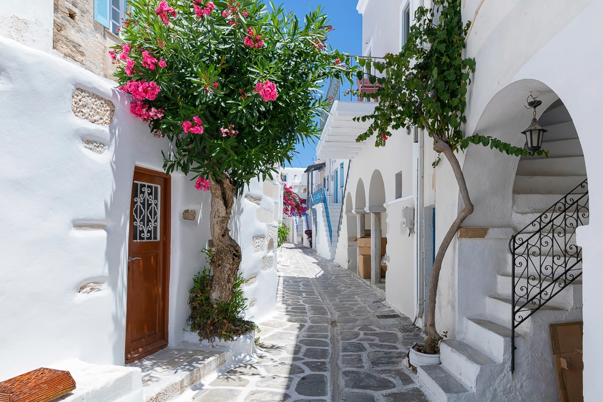 Papermoon Fototapete »Griechenland Häuser«