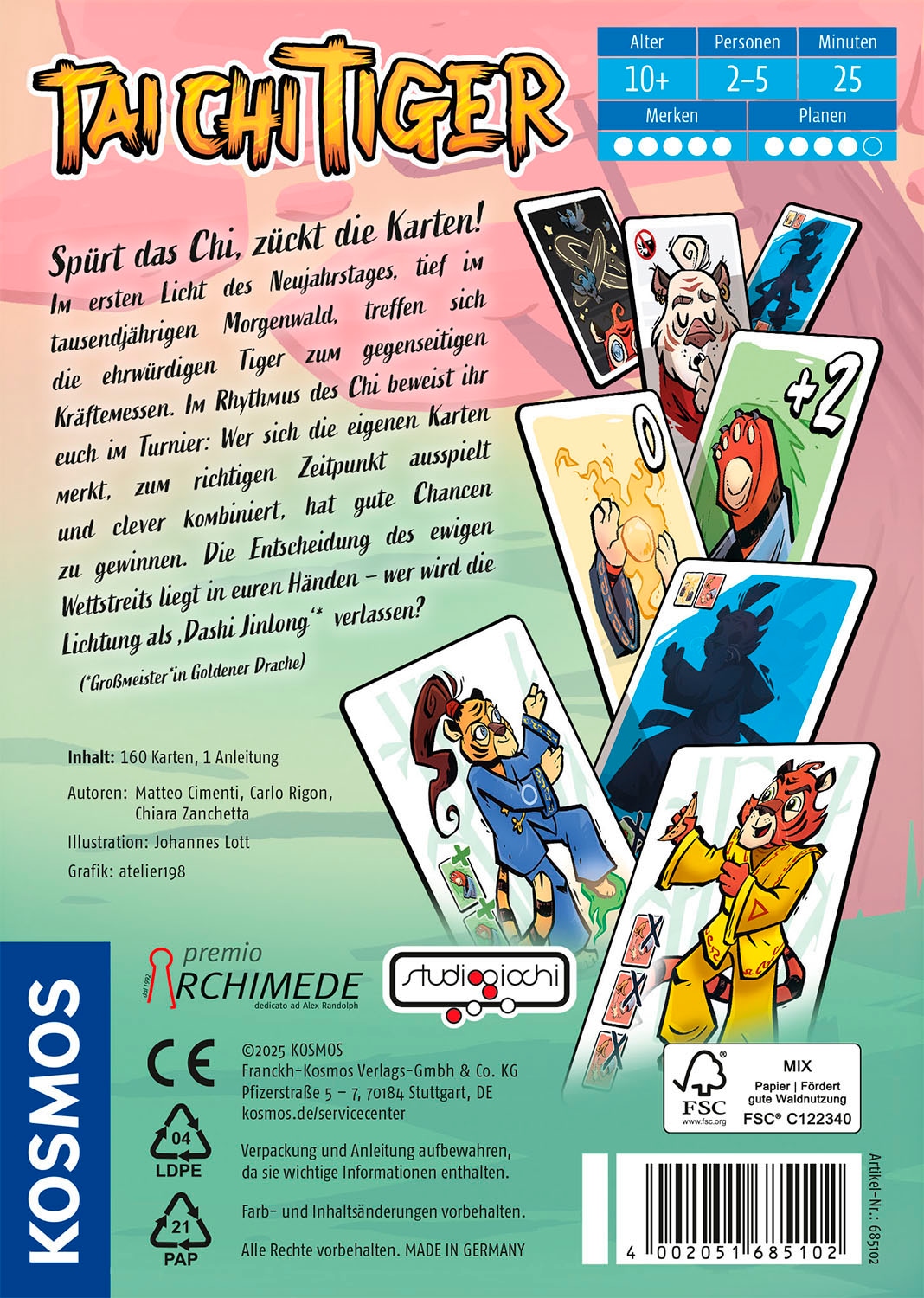 Kosmos Spiel »Tai Chi Tiger«, Made in Germany