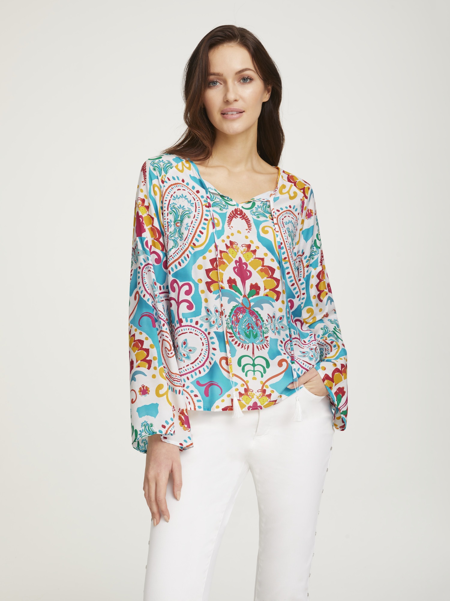 ASHLEY BROOKE by Heine Druckbluse, mit Seide