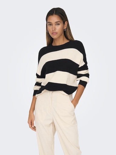 ONLY Strickpullover »ONLATIA L/S STRIPE PULLOVER KNT NOOS«