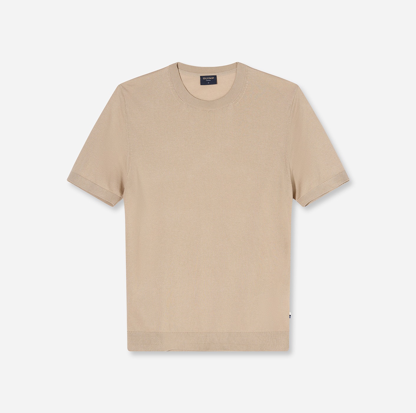 OLYMP T-Shirt Rundhals, Strick, normale Passform