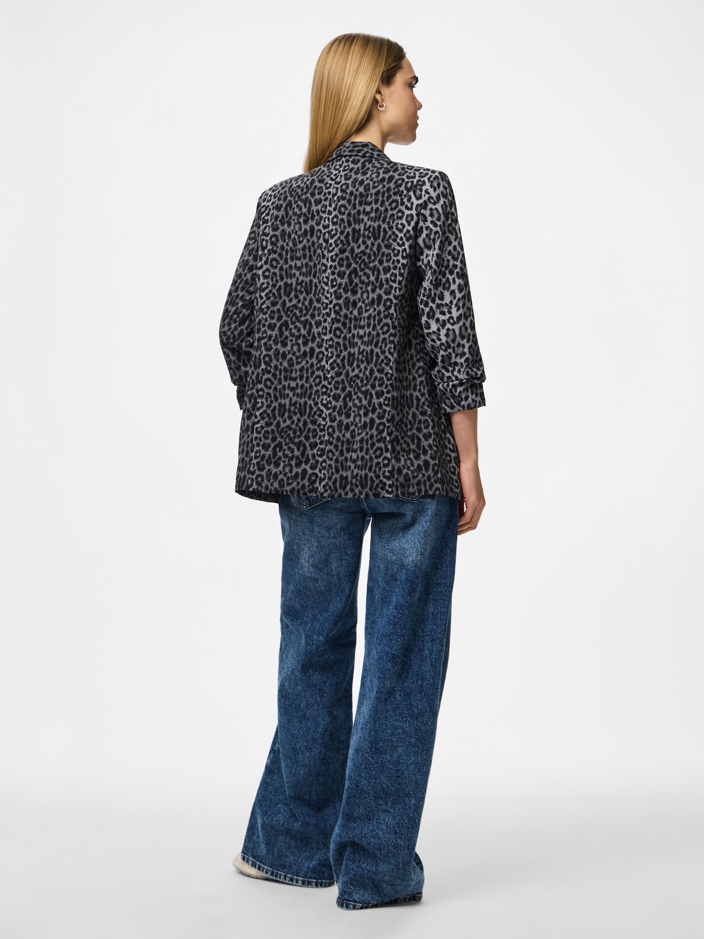 pieces Blusenblazer »PCBOSELLA 3/4 PRINTED BLAZER NOOS«, mit 3/4 Ärmel