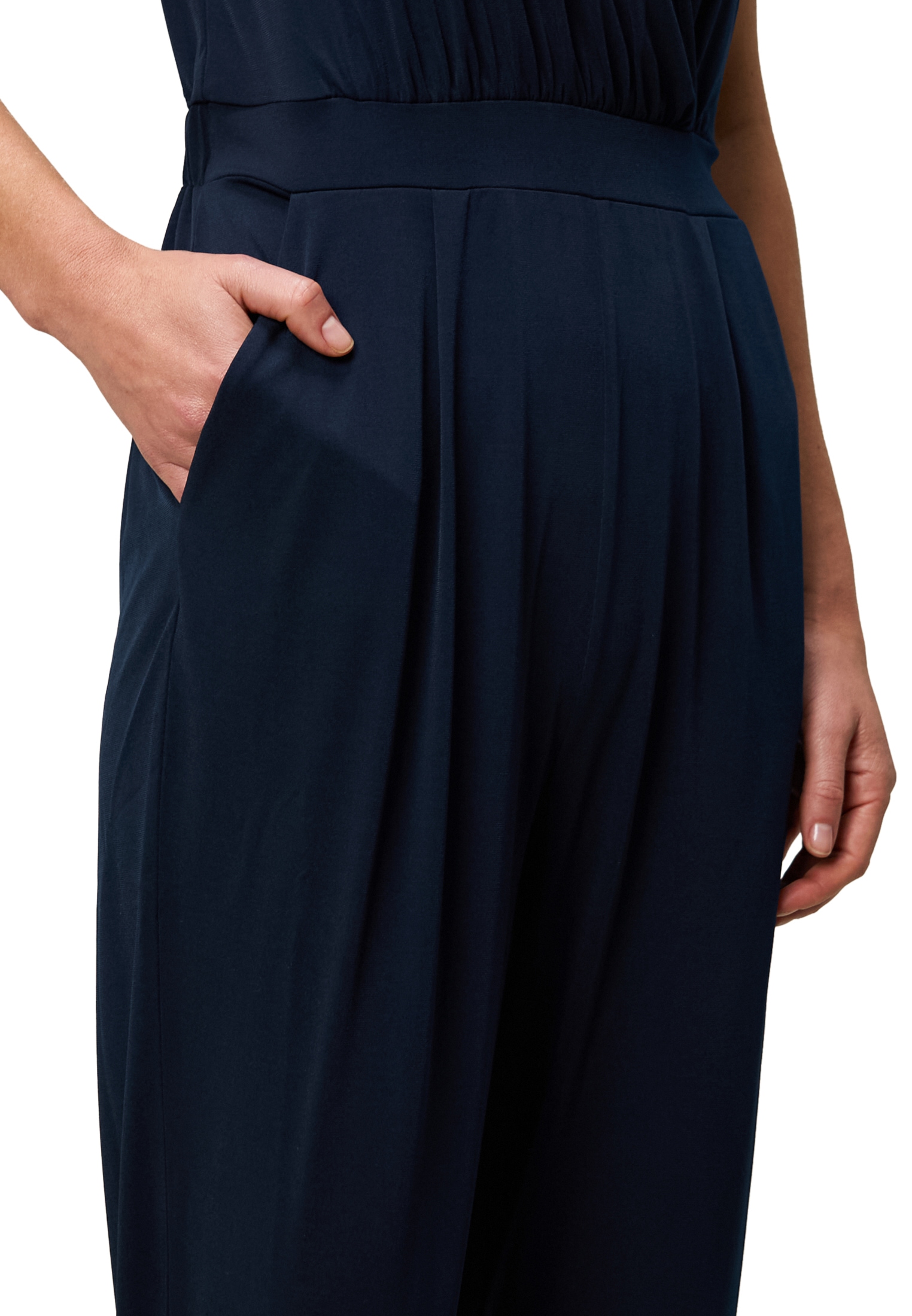 Zero Jumpsuit »Jersey-Jumpsuit mit Wickeloptik«