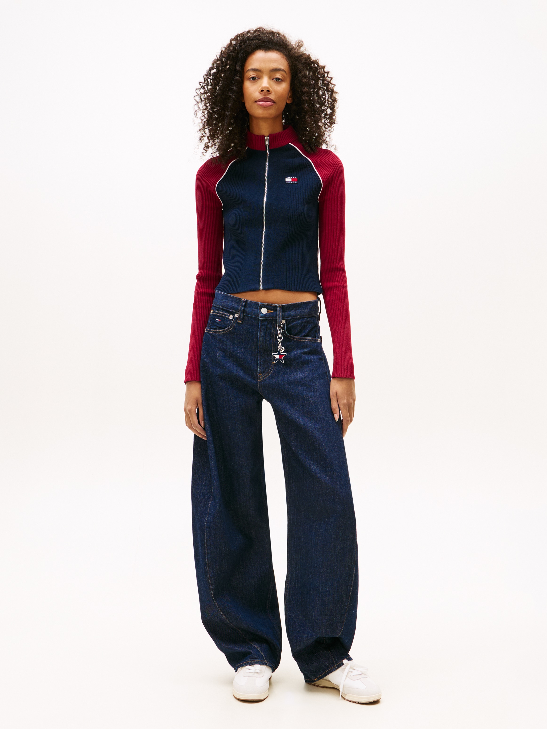 Tommy Jeans Strickjacke »TJW COLORBLOCK ZIP THRU CARDIGAN«