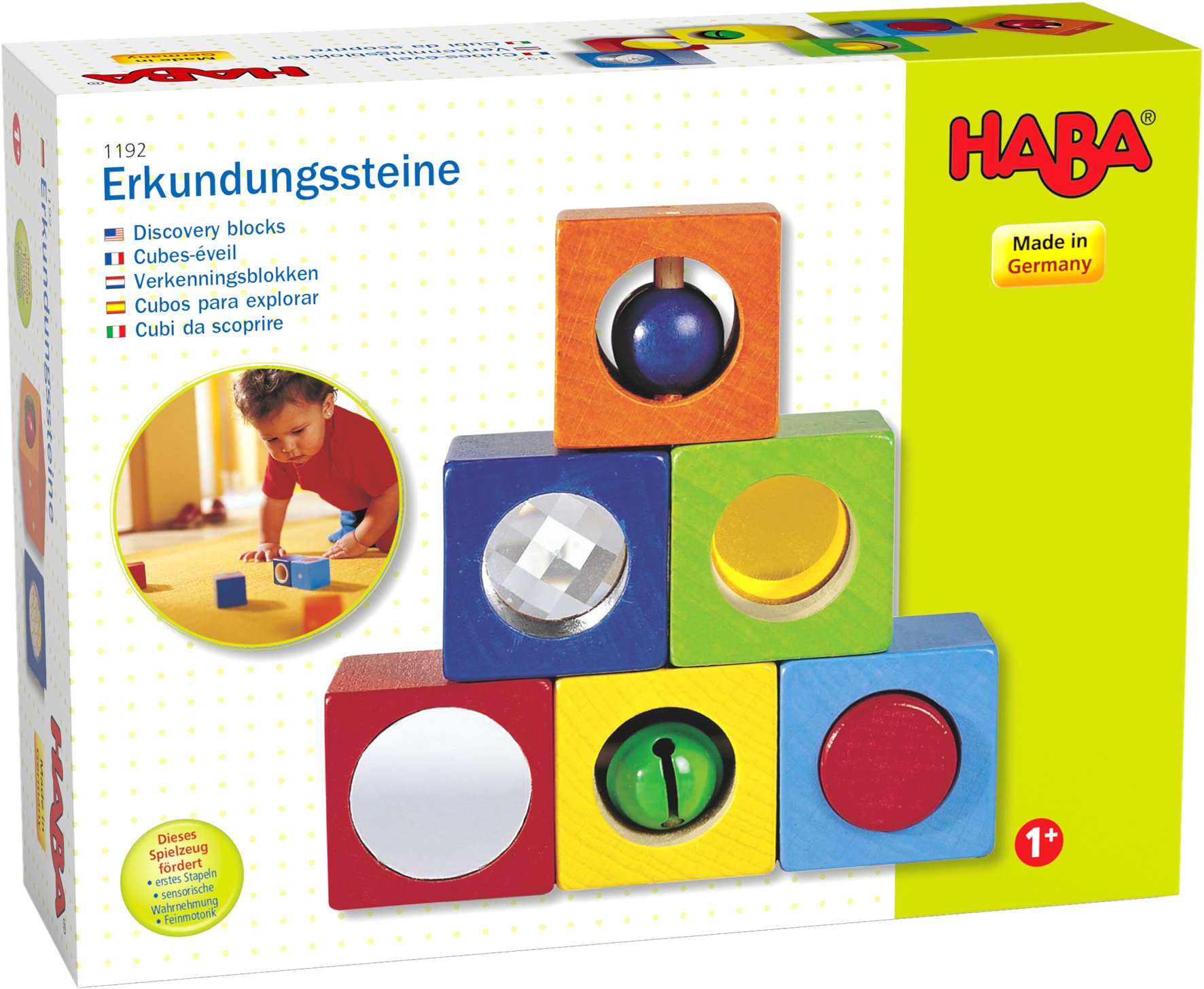 Haba Spielbauklötze »Erkundungssteine«, Made in Germany