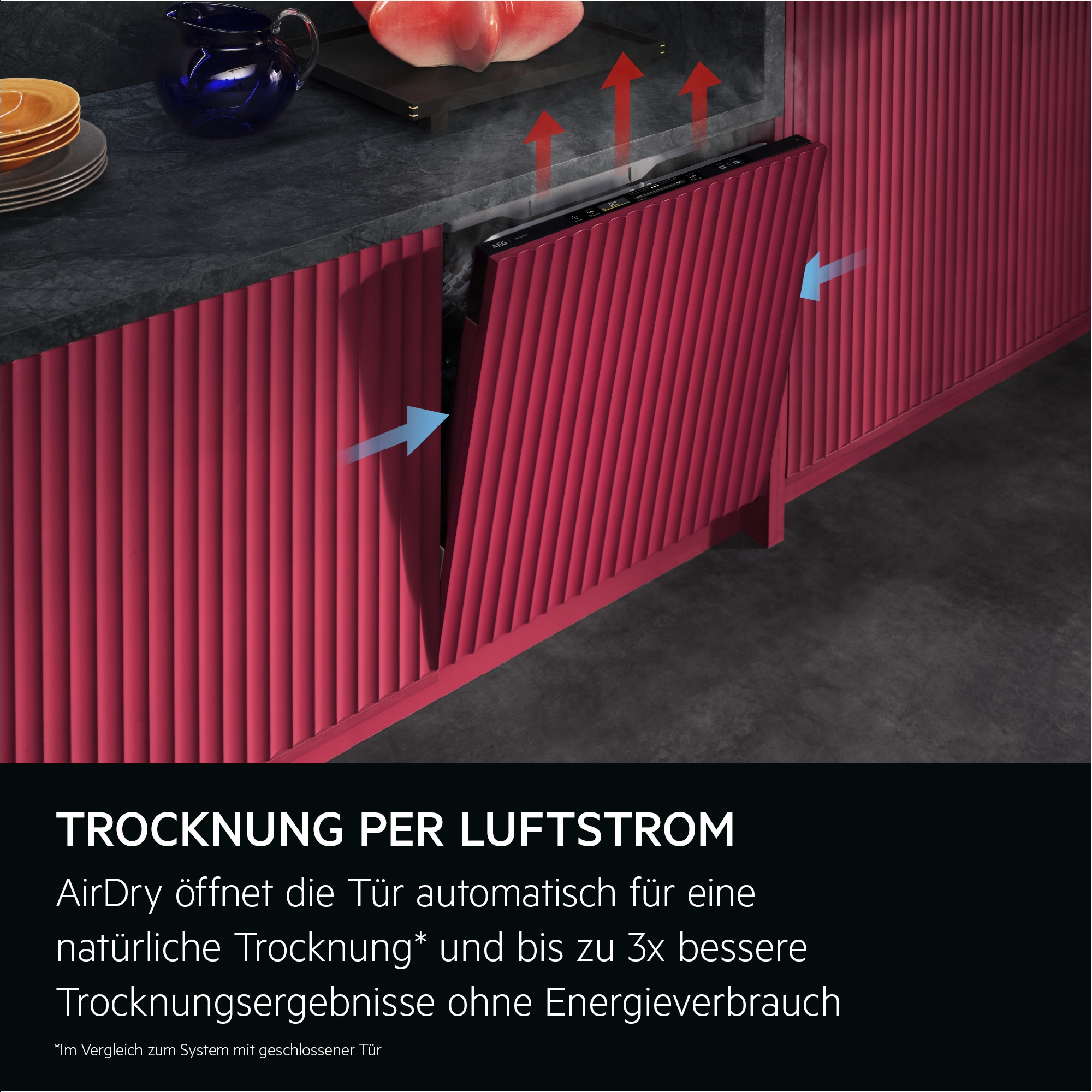 AEG vollintegrierbarer Geschirrspüler XXL Serie 8000, 60cm, WiFi »GI8700B2SO« 15 tlg. Maßgedecke Spülmaschine mit 5 cm mehr Innenraum passt unter 90 cm-Arbeitsplatte