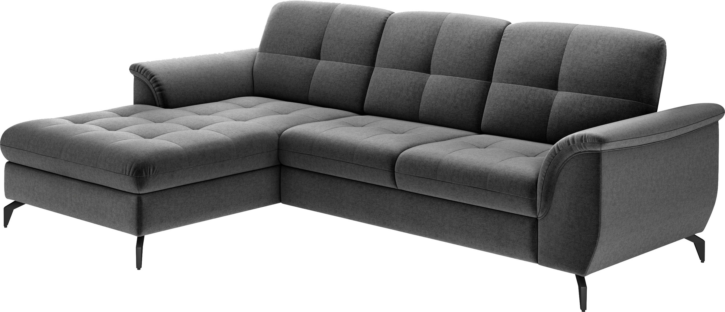 sit&more Ecksofa »Zora L-Form«, wahlweise mit Bettfunktion und Bettkasten