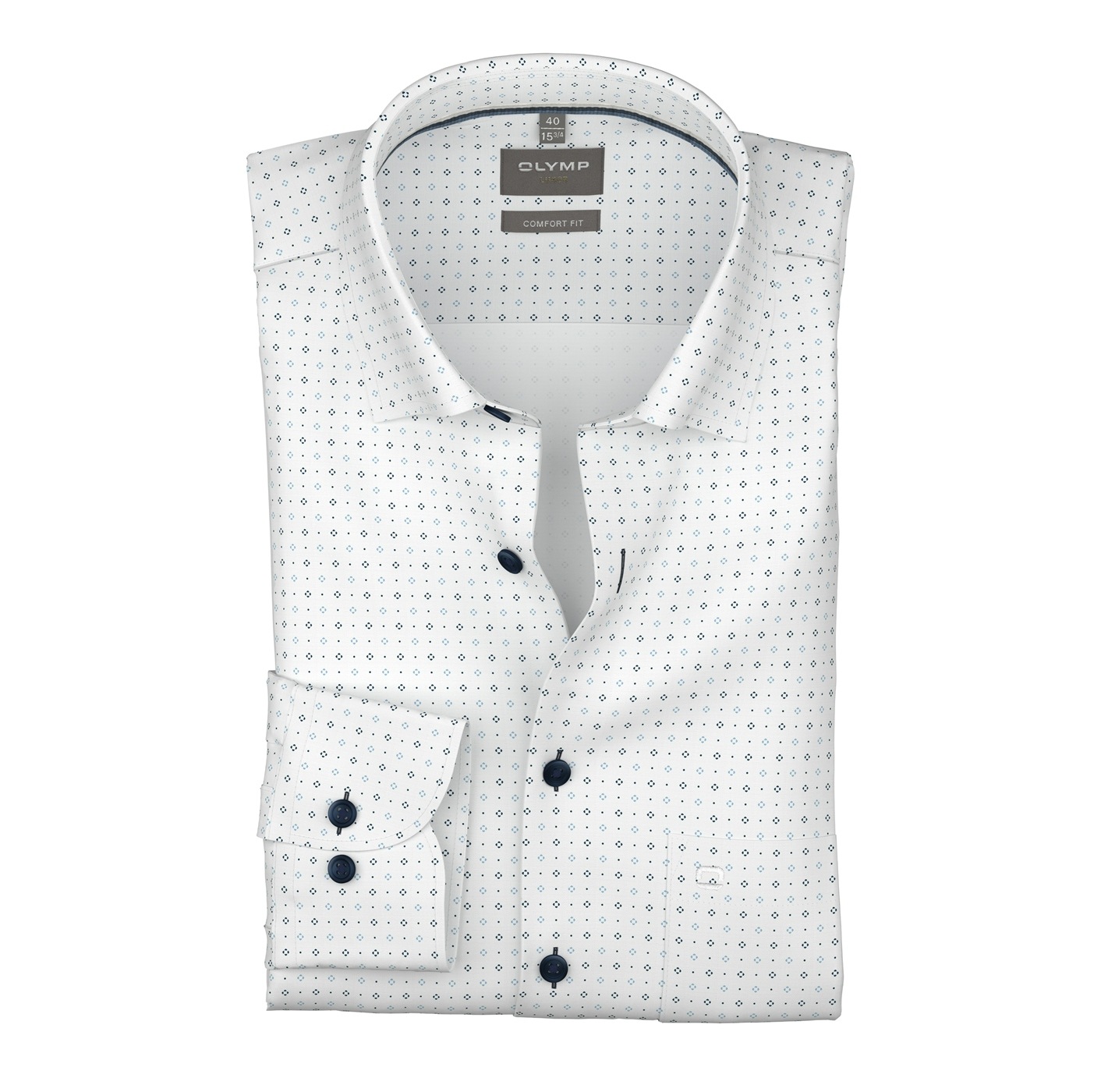 OLYMP Langarmhemd »Luxor« Businesshemd, comfort fit, Under-Button-down-Kragen