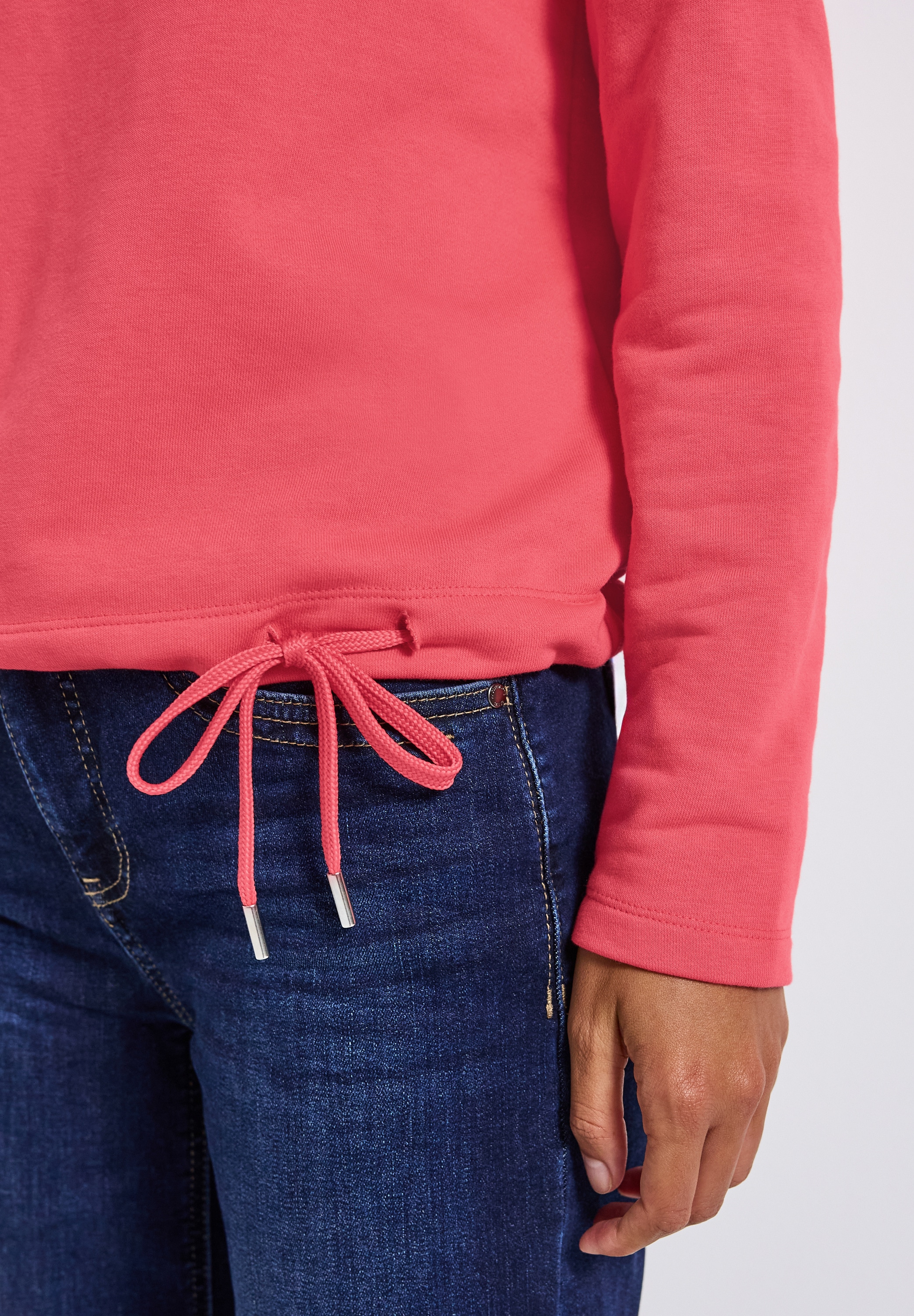 STREET ONE Sweatshirt , mit Tunnelzug am Saum
