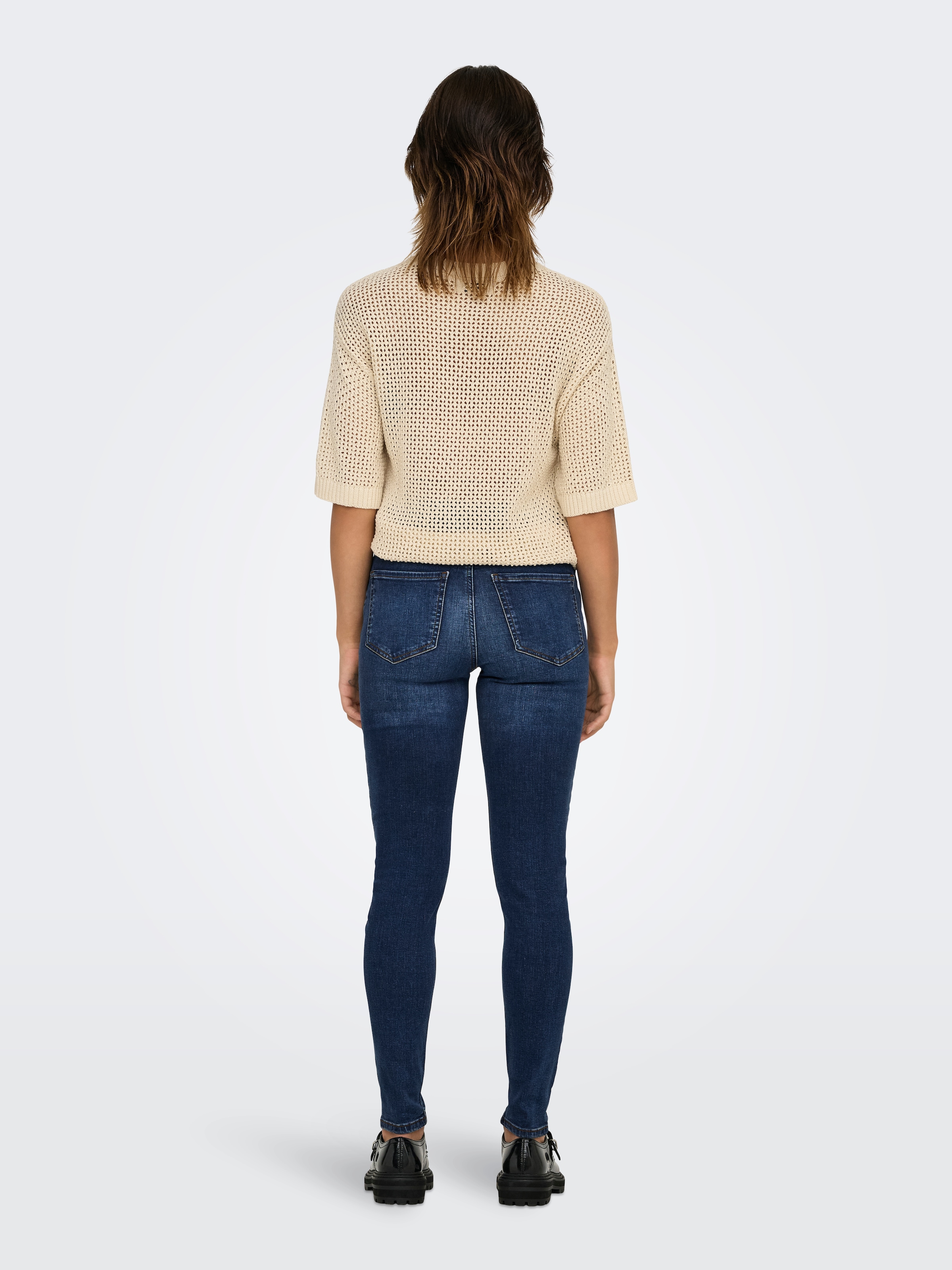 JDY Skinny-fit-Jeans »JDYFINA MW SKINNY ANK JNS DB NOOS DNM«