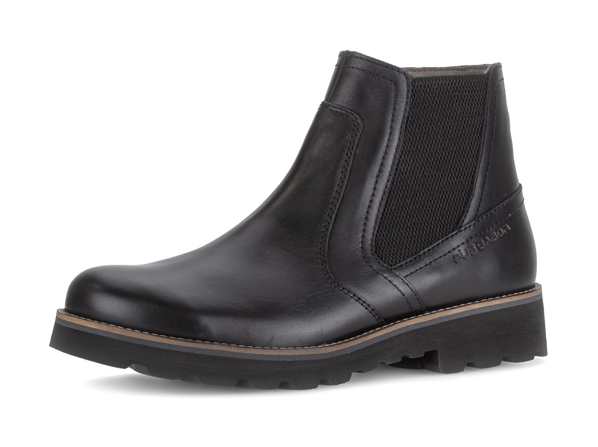 Pius Gabor Herren Chelseaboots , Stiefelette, Businessschuh mit Ziernähten, Schuhweite G (= weit), Größe 8,5 (42,5)