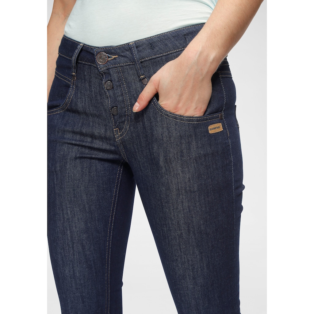 GANG Skinny-fit-Jeans »Medina«, mit stylischer halb offener Knopfleiste