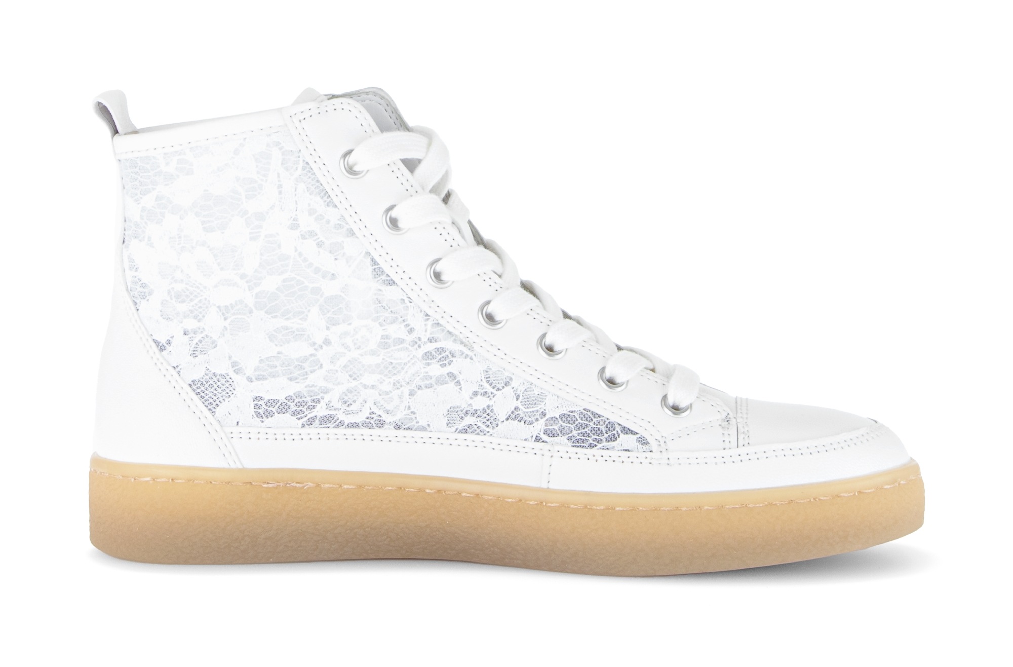 Gabor Plateausneaker  , Schnürschuh, Freizeitschuh, High-Top-Sneaker mit modischer Stickerei