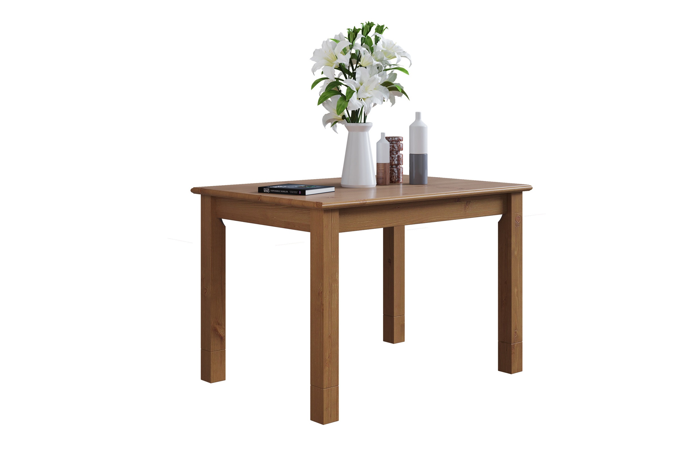 Home affaire Essgruppe »Rauna«, (Set, 5 tlg., 1 Tisch, 4 Stühle), Aus massiver Kiefer, 5-teiliges Set