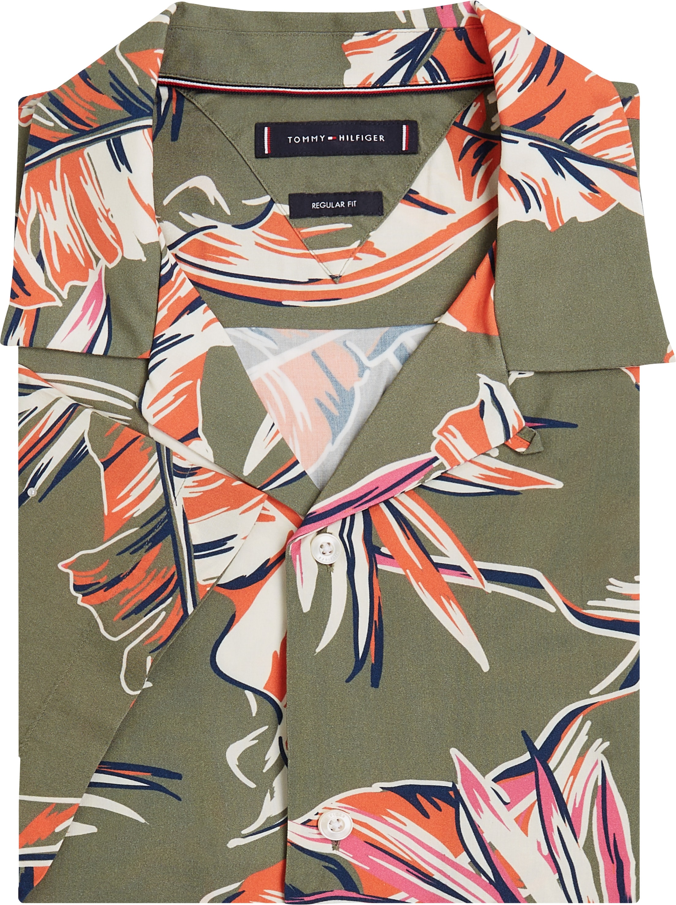 Tommy Hilfiger Kurzarmhemd »LIGHTWEIGHT LEAF AOP SS SHIRT«, modischer Blätter-Print
