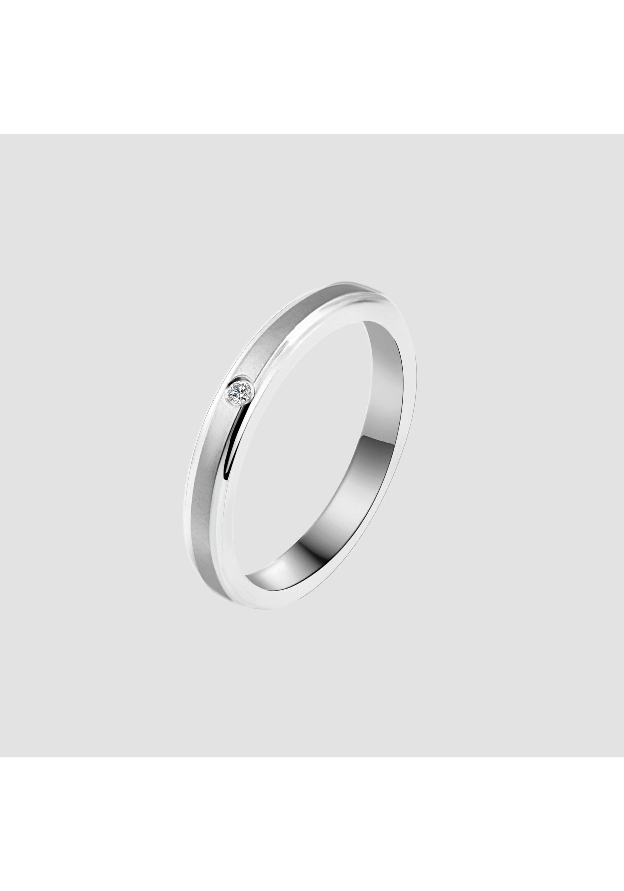 AKZENT Partnerring »Elegant Simplicity, silberfarbig, langlebig«