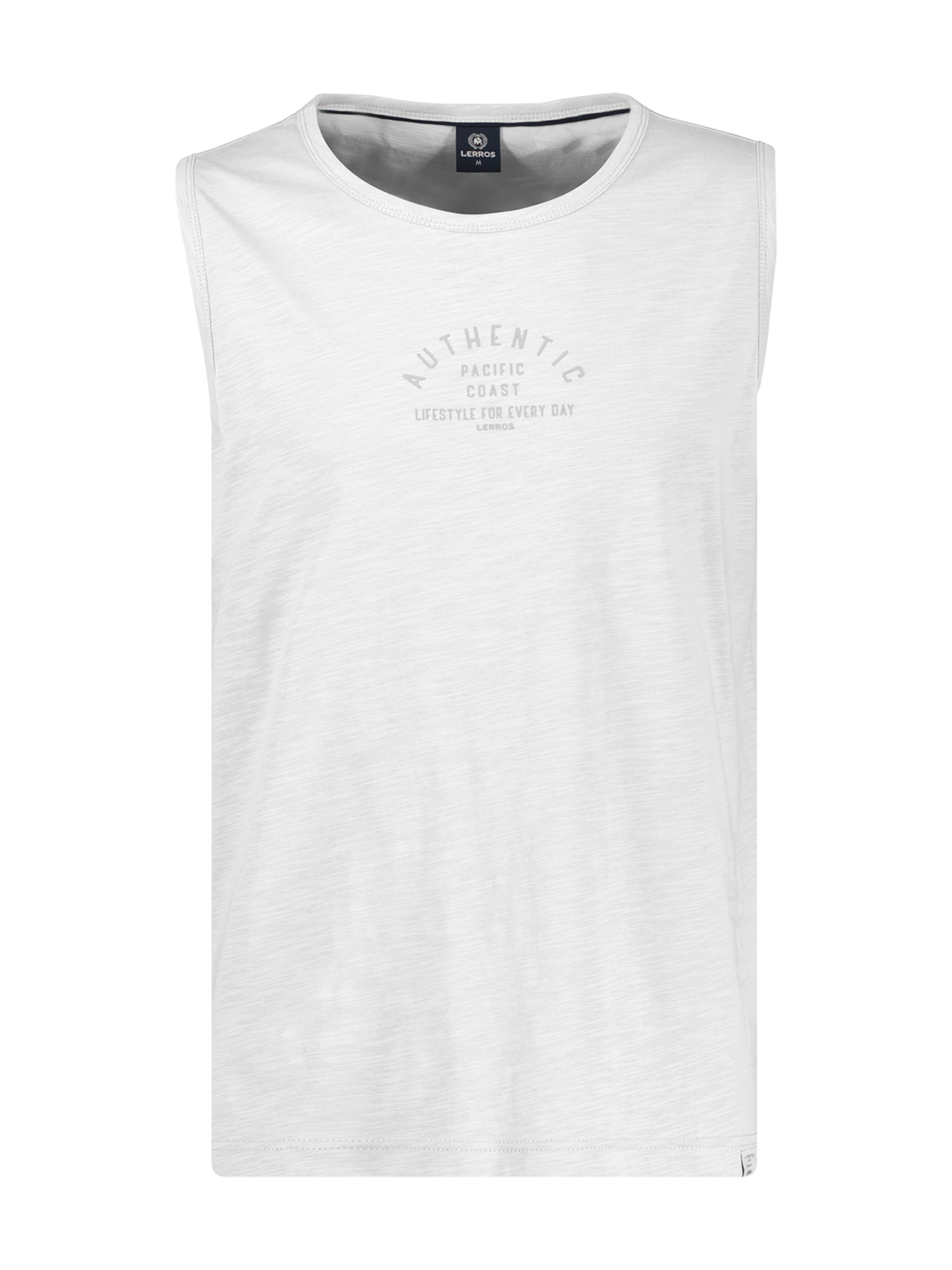 LERROS Muskelshirt »Luftiges Tanktop aus Baumwolle mit trendigem Slogan-Print«