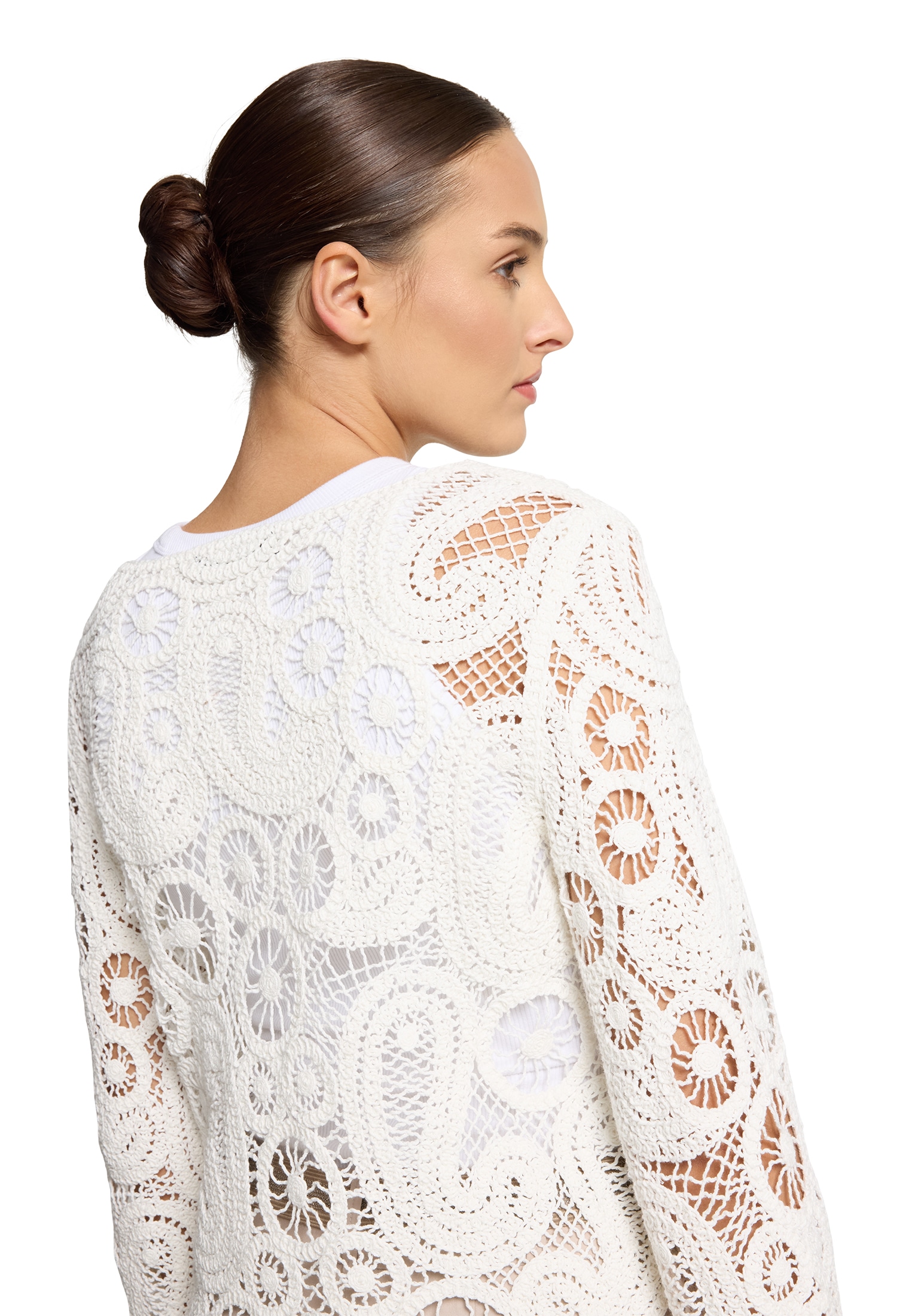 Betty Barclay Rundhalspullover »Lochstrick-Pullover mit U-Boot-Ausschnitt«
