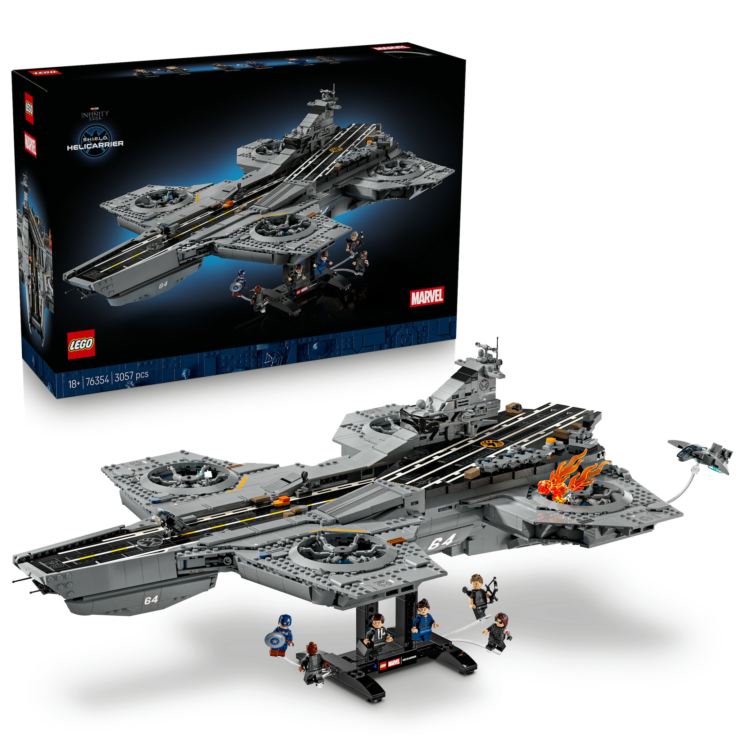 LEGO® Konstruktionsspielsteine »S.H.I.E.L.D.-Helicarrier (76354), LEGO Super Heroes« Made in Europe
