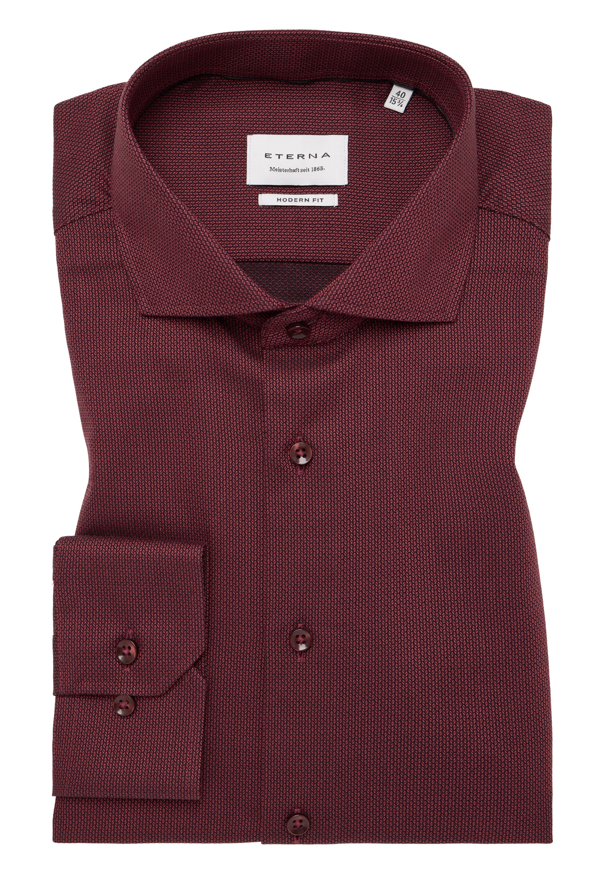 Eterna Langarmhemd »MODERN FIT«, NON IRON (bügelfrei)