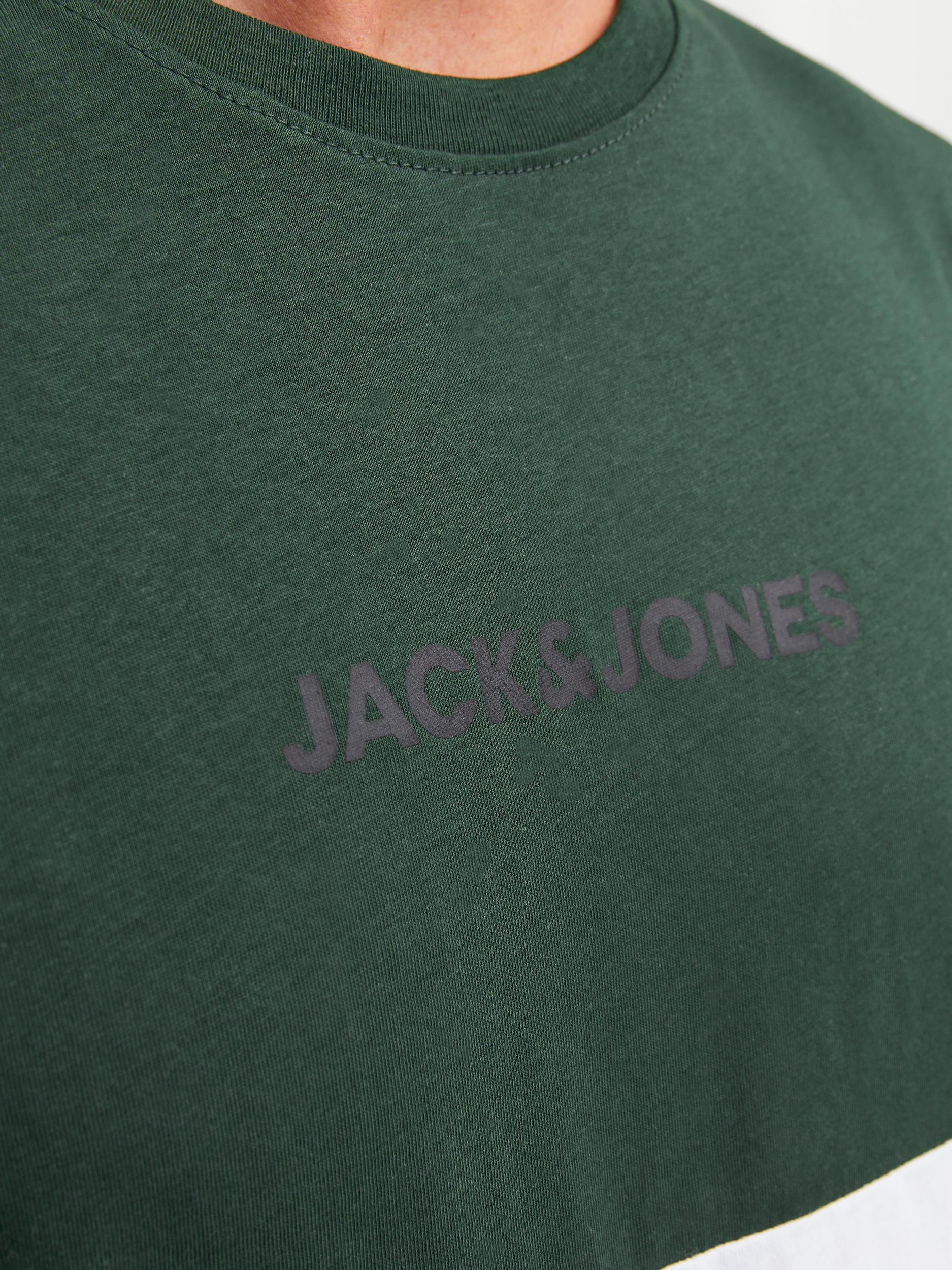 Jack & Jones Rundhalsshirt »JJEREID BLOCKING TEE SS NOOS«