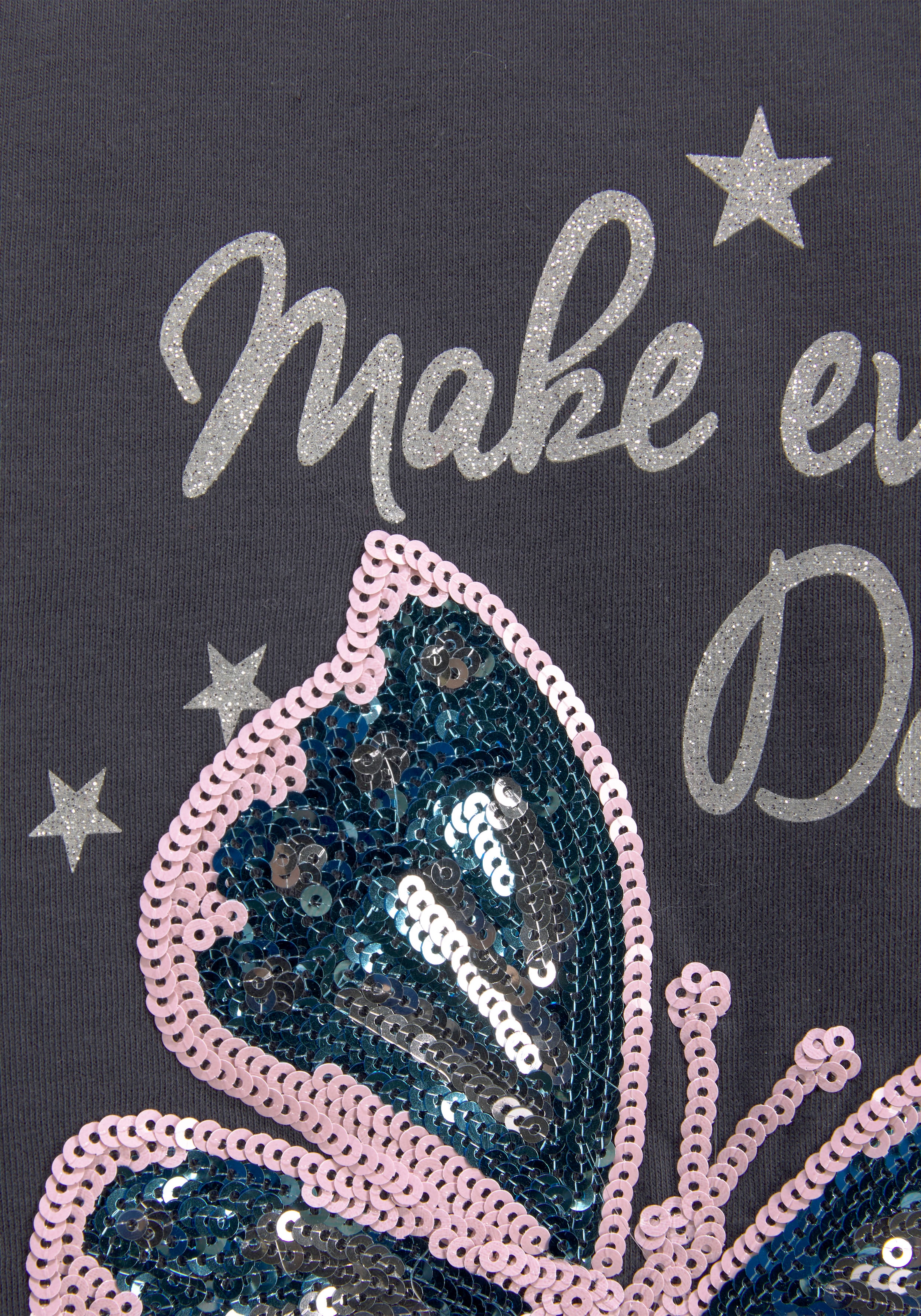 KIDSWORLD Langarmshirt & Leggings »für kleine Mädchen«, mit Glitzerdetails