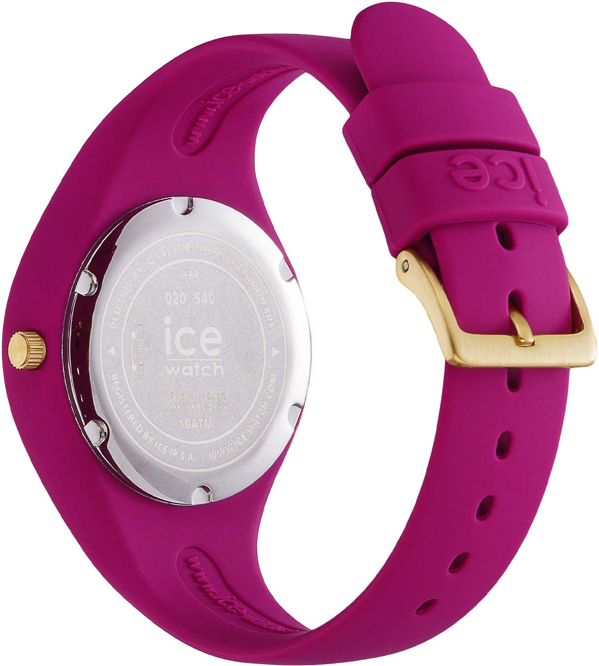 ice-watch Quarzuhr »ICE glam brushed Orchid S, 020540«, Armbanduhr, Damenuhr, analog, Silikonarmband