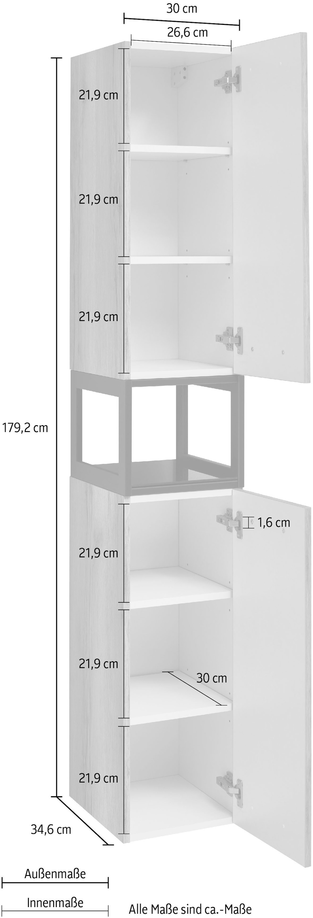 OPTIFIT Hochschrank »Yukon«