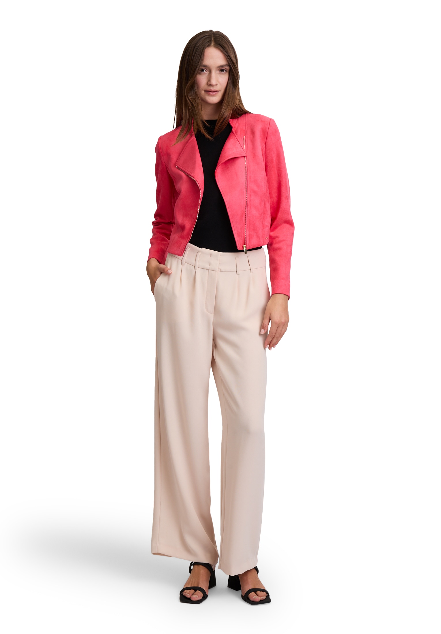 Betty&Co Jackenblazer »Bikerjacke mit Stehkragen«