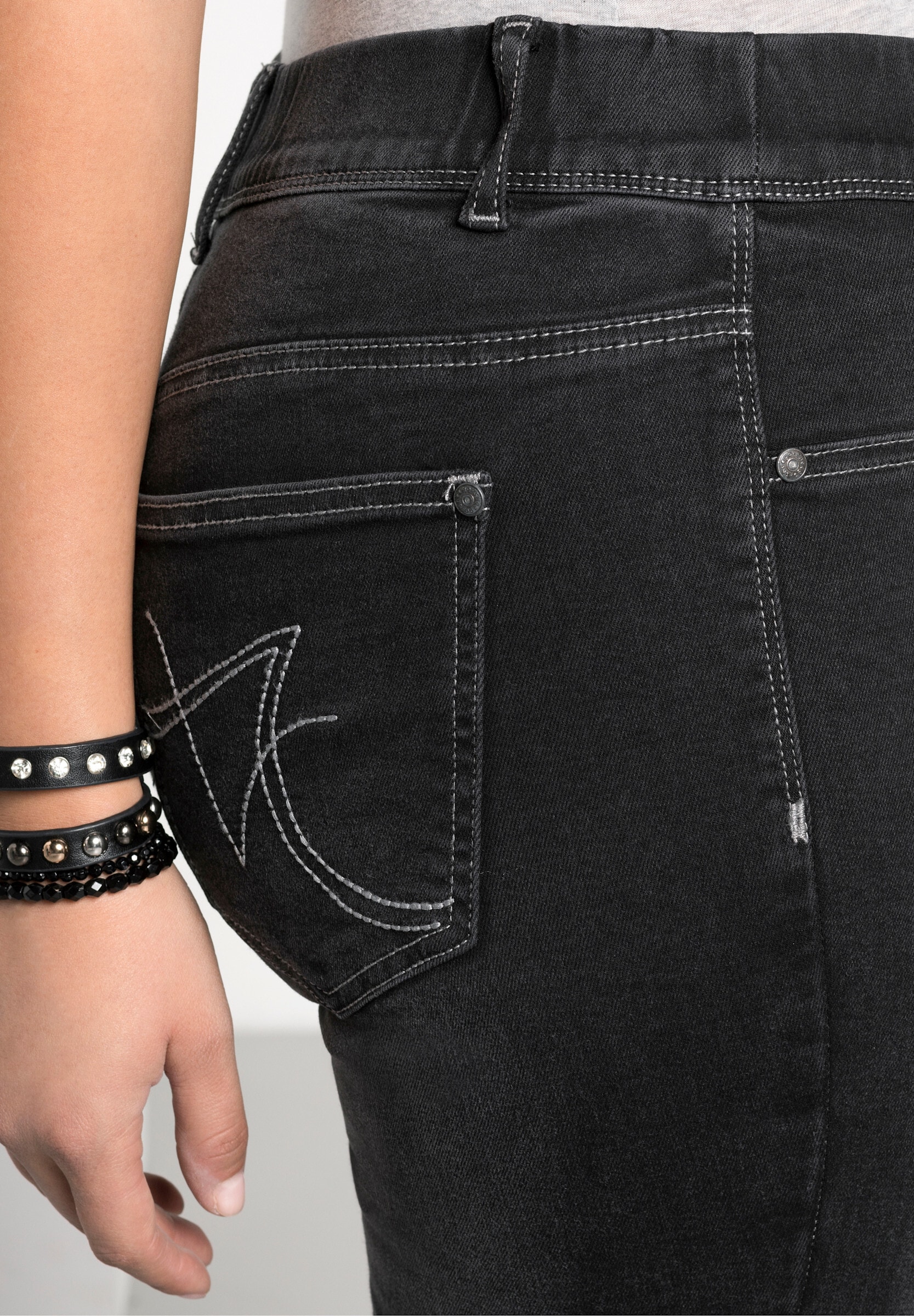 Sheego Schlupfjeans »Jeans-Leggings Jeggings in Power-Stretch-Qualität« Power-Stretch-Qualität