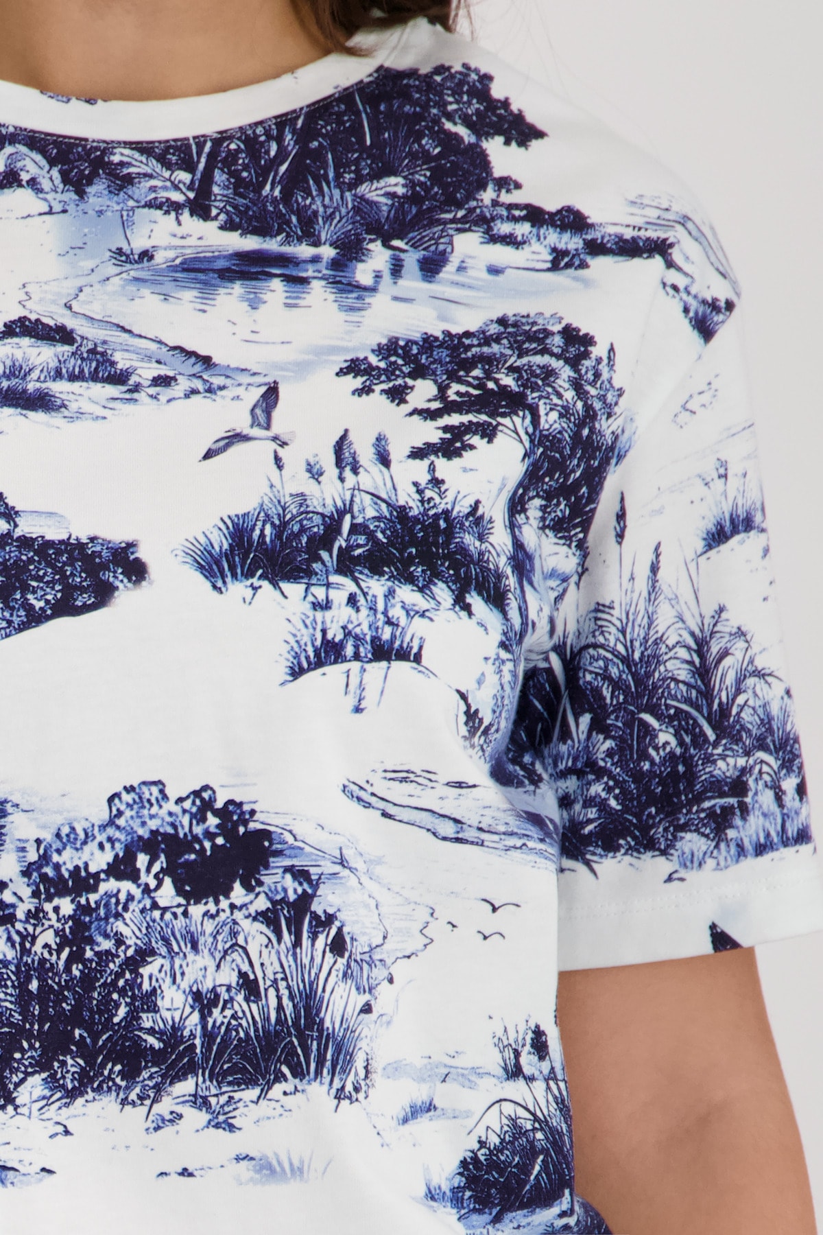 Monari T-Shirt Regular fit mit Landschaftsdruck