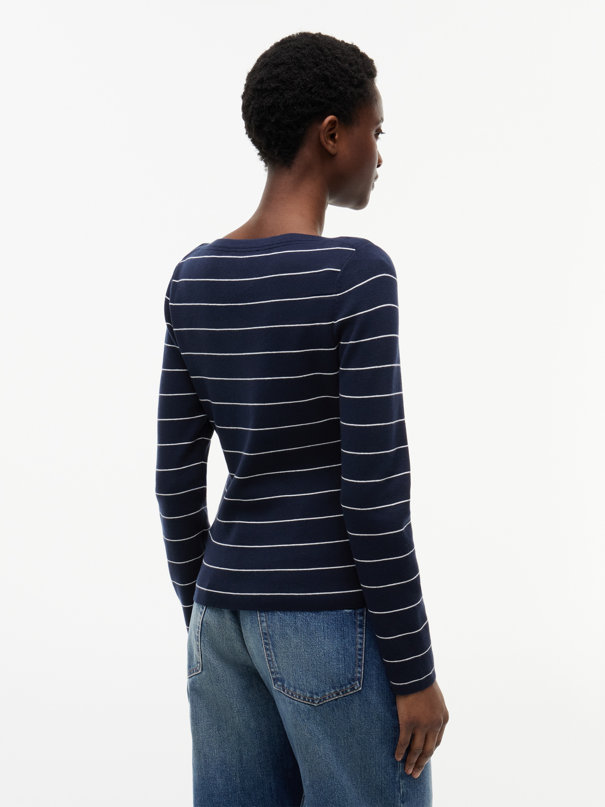 Tommy Hilfiger Strickpullover »FULL NEEDLE BOAT-NK LS SWT« Baumwollmischung