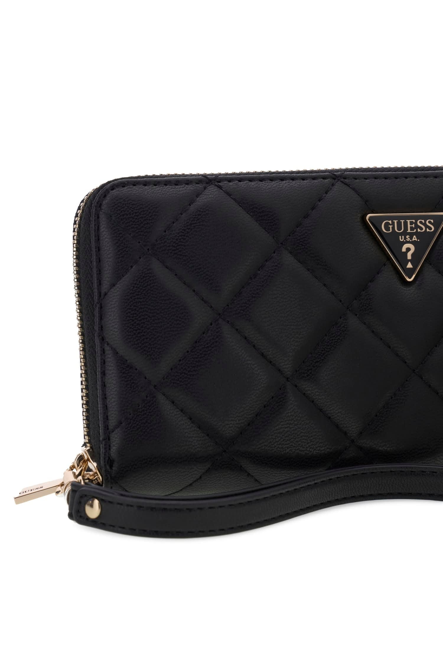 Guess Geldbörse »JULIET SLG LARGE ZIP AROUND« Damen Geldbeutel mit zusätzlichem Reißverschluss-Rückfach