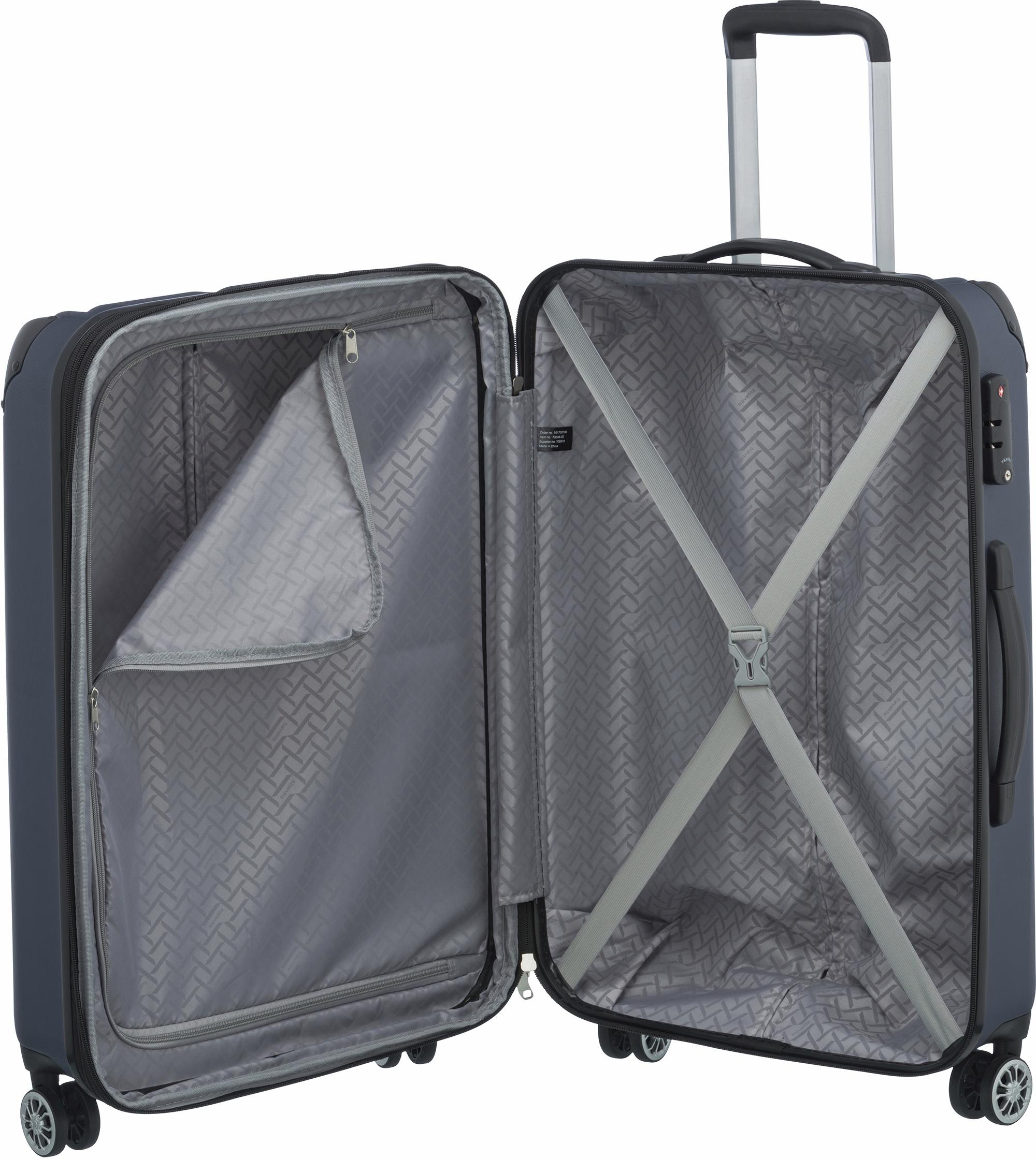 travelite Hartschalen-Trolley »CITY, verschiedene Größen und Farben«, 4 Rollen, Reisegepäck Koffer Volumenerweiterung TSA-Schloss Volumenerweiterung
