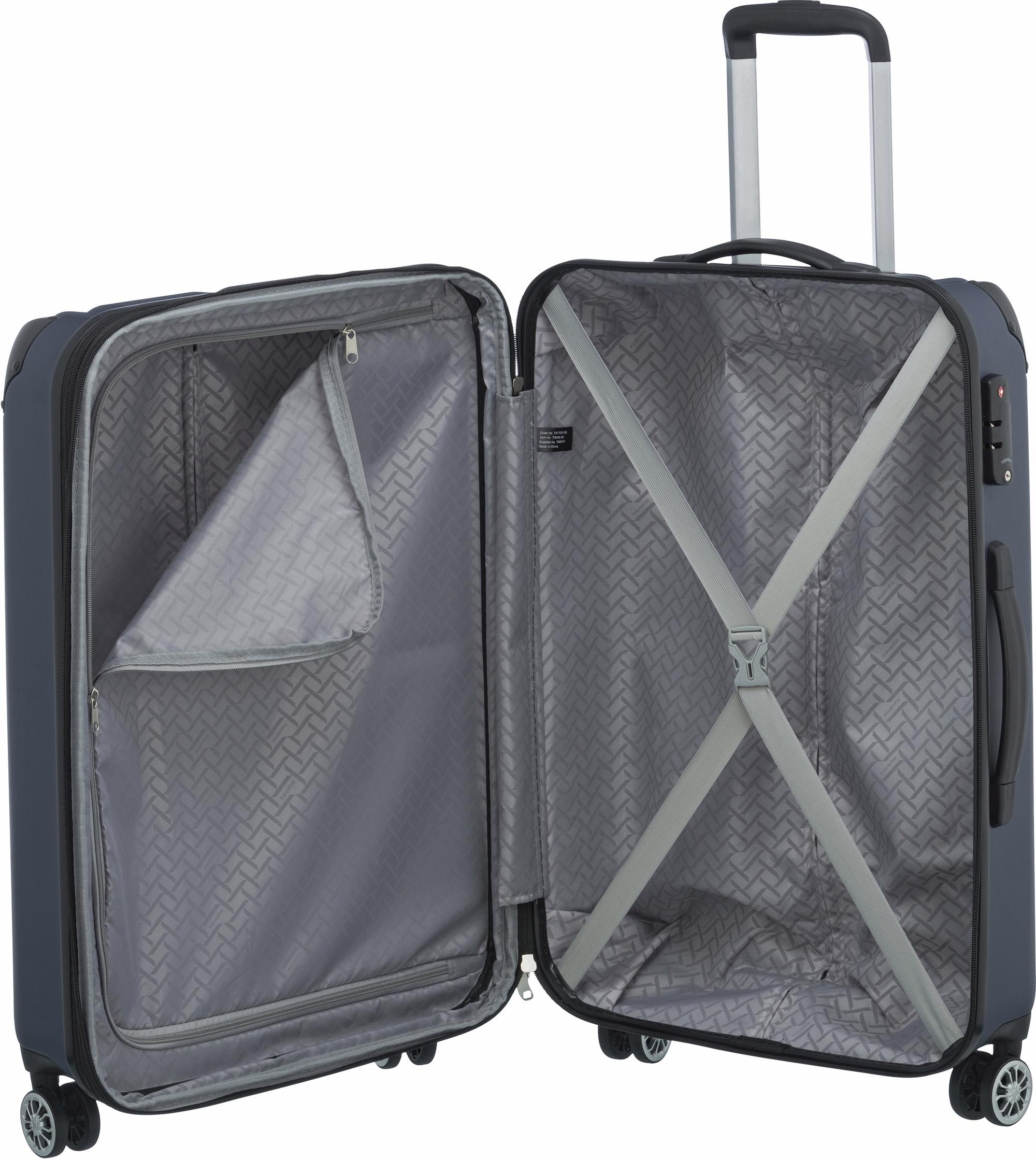 travelite Hartschalen-Trolley »City, 68cm«, 4 Rollen, Reisekoffer Koffer mittel groß Reisegepäck Hartschalenkoffer