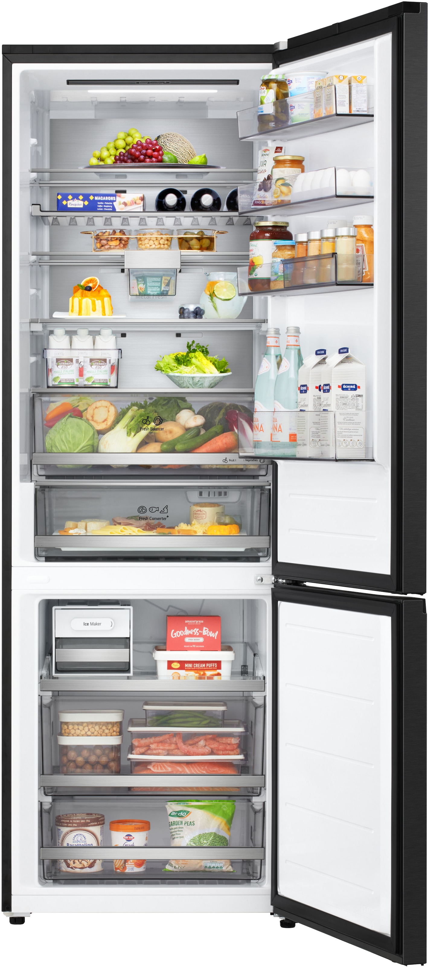 LG Kühl-/Gefrierkombination Serie 7 »GBBW726AEV« 186 cm hoch 69,7 cm breit Vollintegrierbarer Kühlschrank dank frontaler Luftzufuhr und Abluft