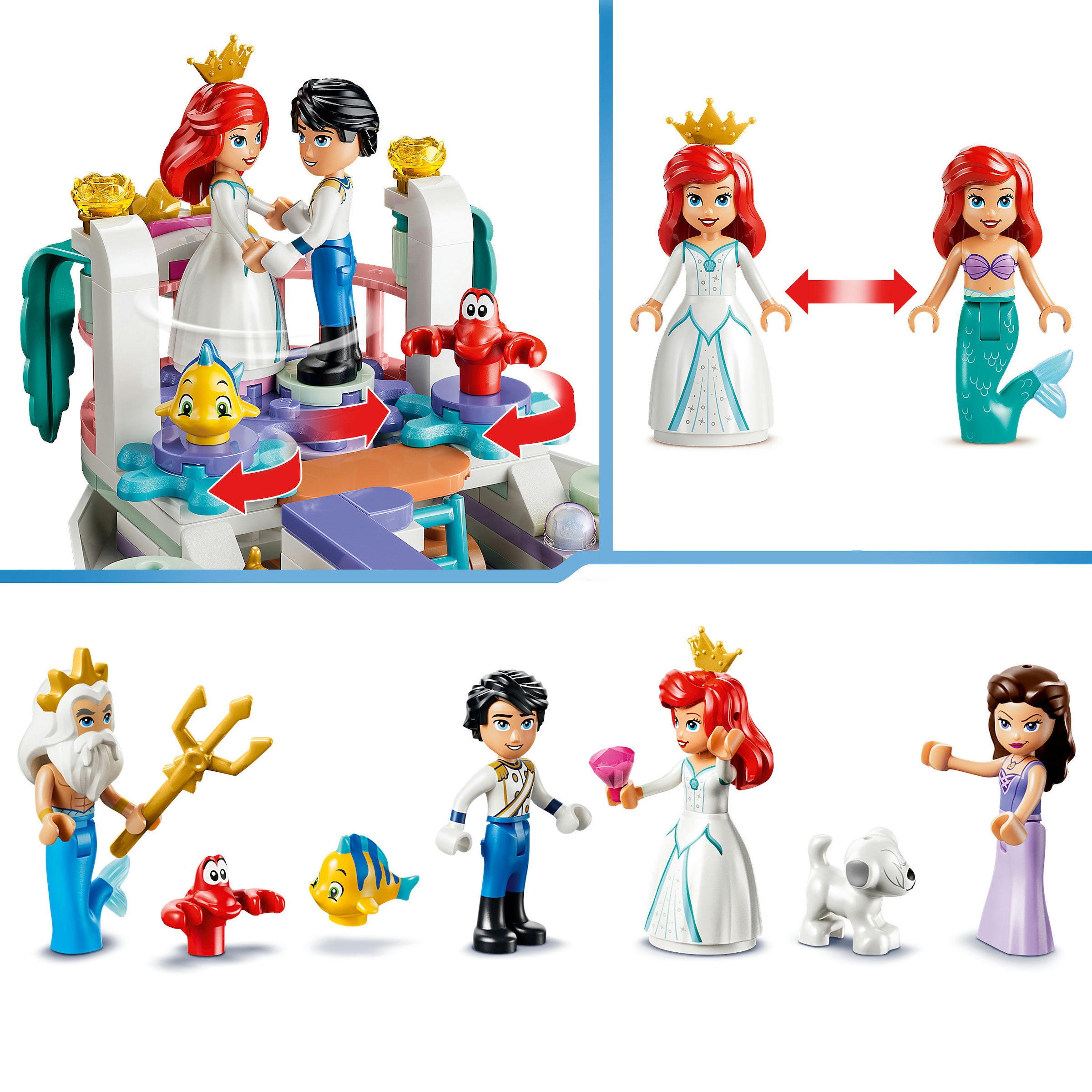 LEGO® Konstruktionsspielsteine »Arielles Königliches Hochzeitsboot (43299), LEGO Disney Princess« Made in Europe