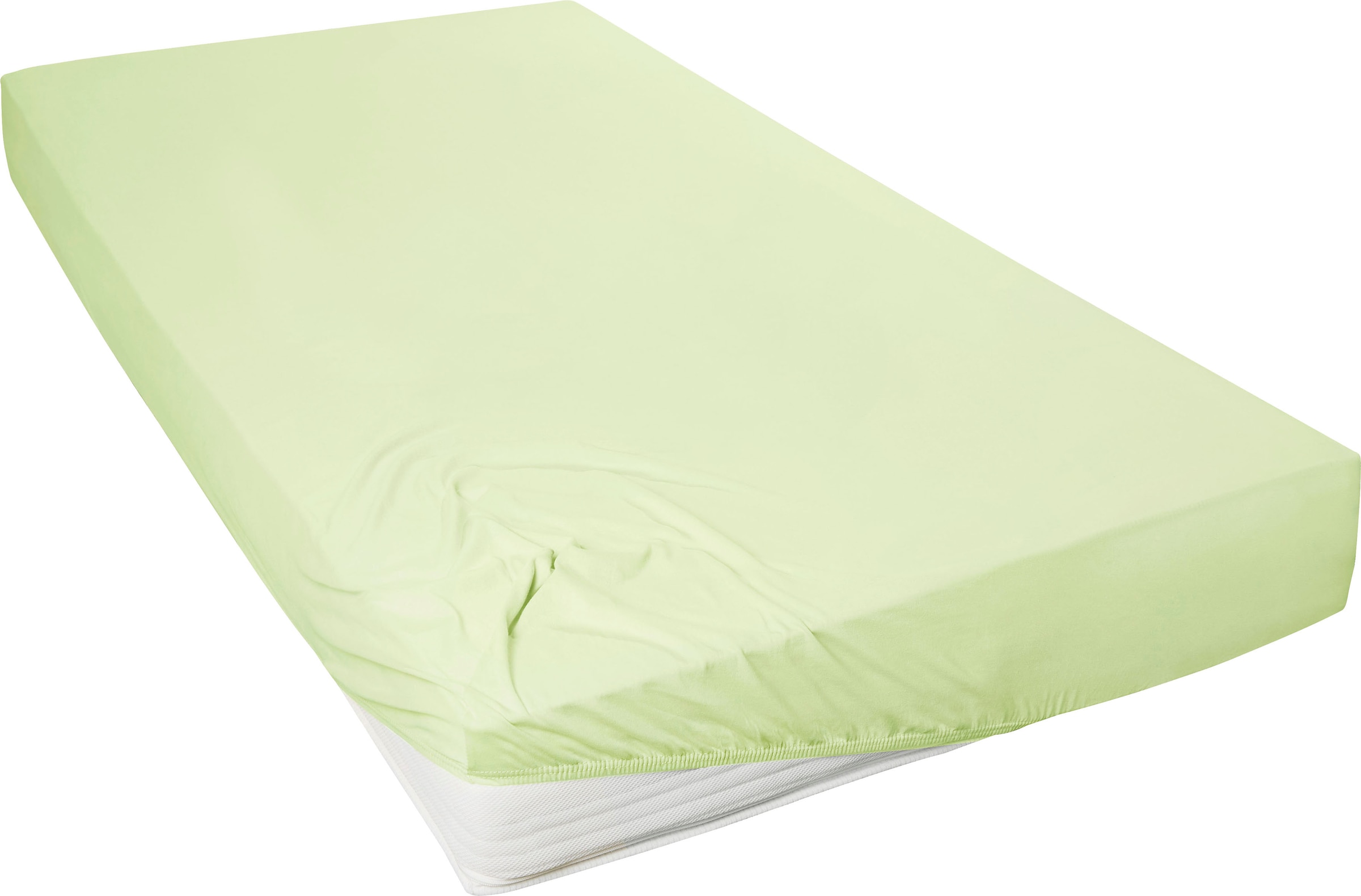 Primera Spannbettlaken »Mako-Feinjersey Spannbetttuch« Geeignet für Standardmatratzen bis 22 cm, 100% Baumwolle