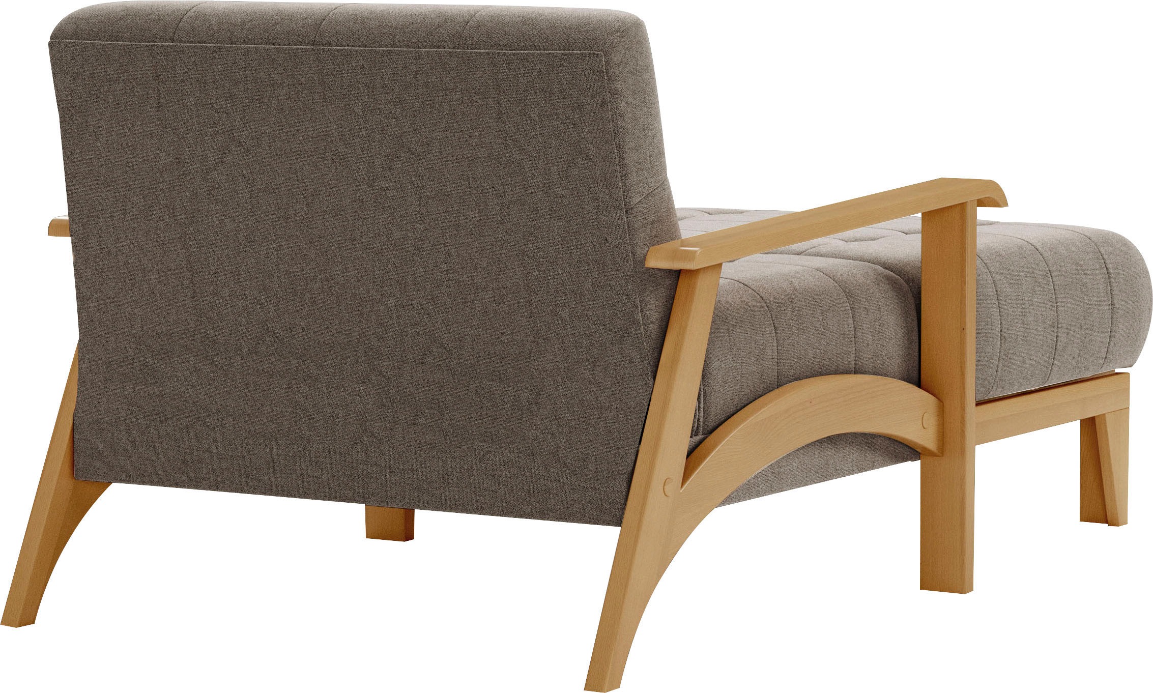 sit&more Recamiere »Billund«, Armlehnen aus eichefarbigem Buchenholz, verschiedene Bezüge und Farben