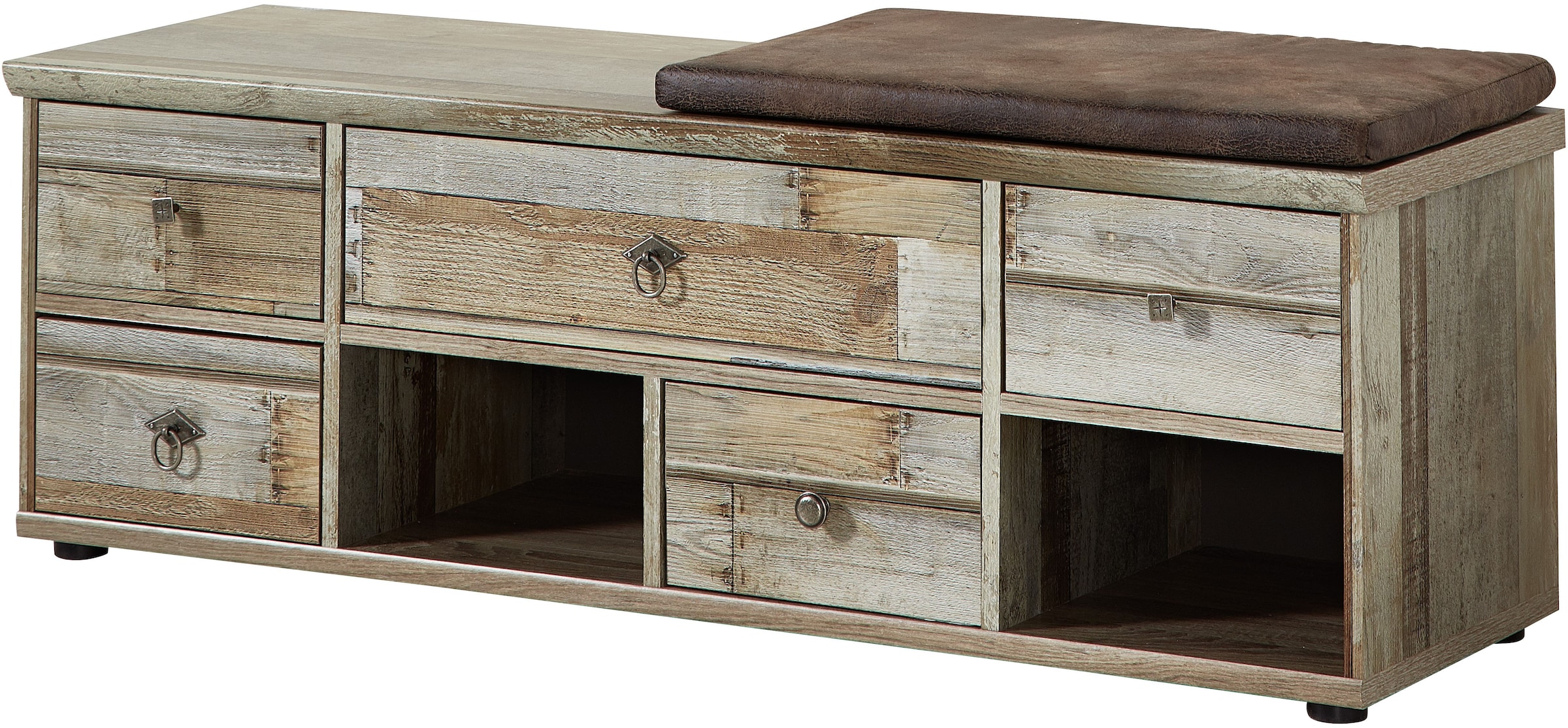 Innostyle Schuhbank »BONANZA« 2 Fächer, 5 Schubladen, abnehmbares Sitzkissen