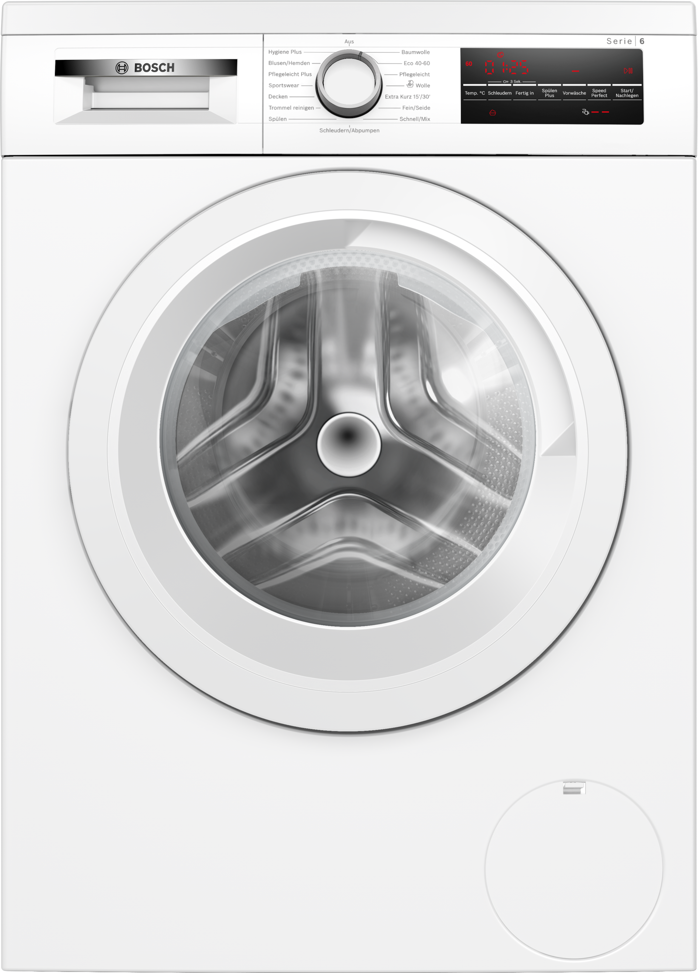 BOSCH Waschmaschine Serie 6 »WUU28T22« 9 kg 1400 U/min Unterbaufähig, Speed Perfect:, Kurzprogramme, großes LED-Display