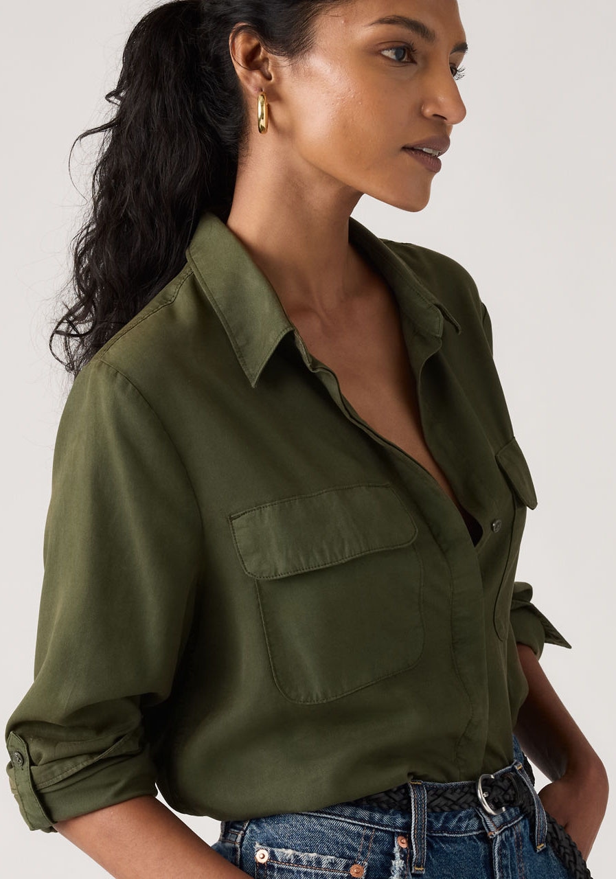 Levi's® Hemdbluse Krempelärmel mit Riegel